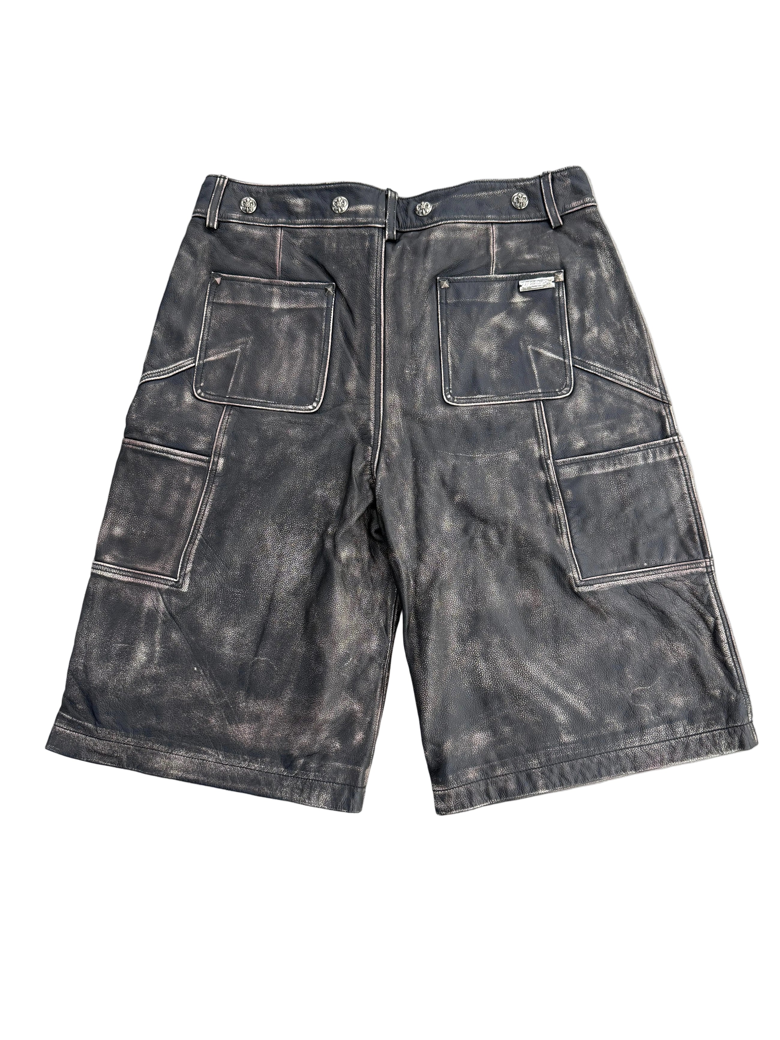 N’OUBLIE PAS RENAISSANCE LEATHER SHORTS