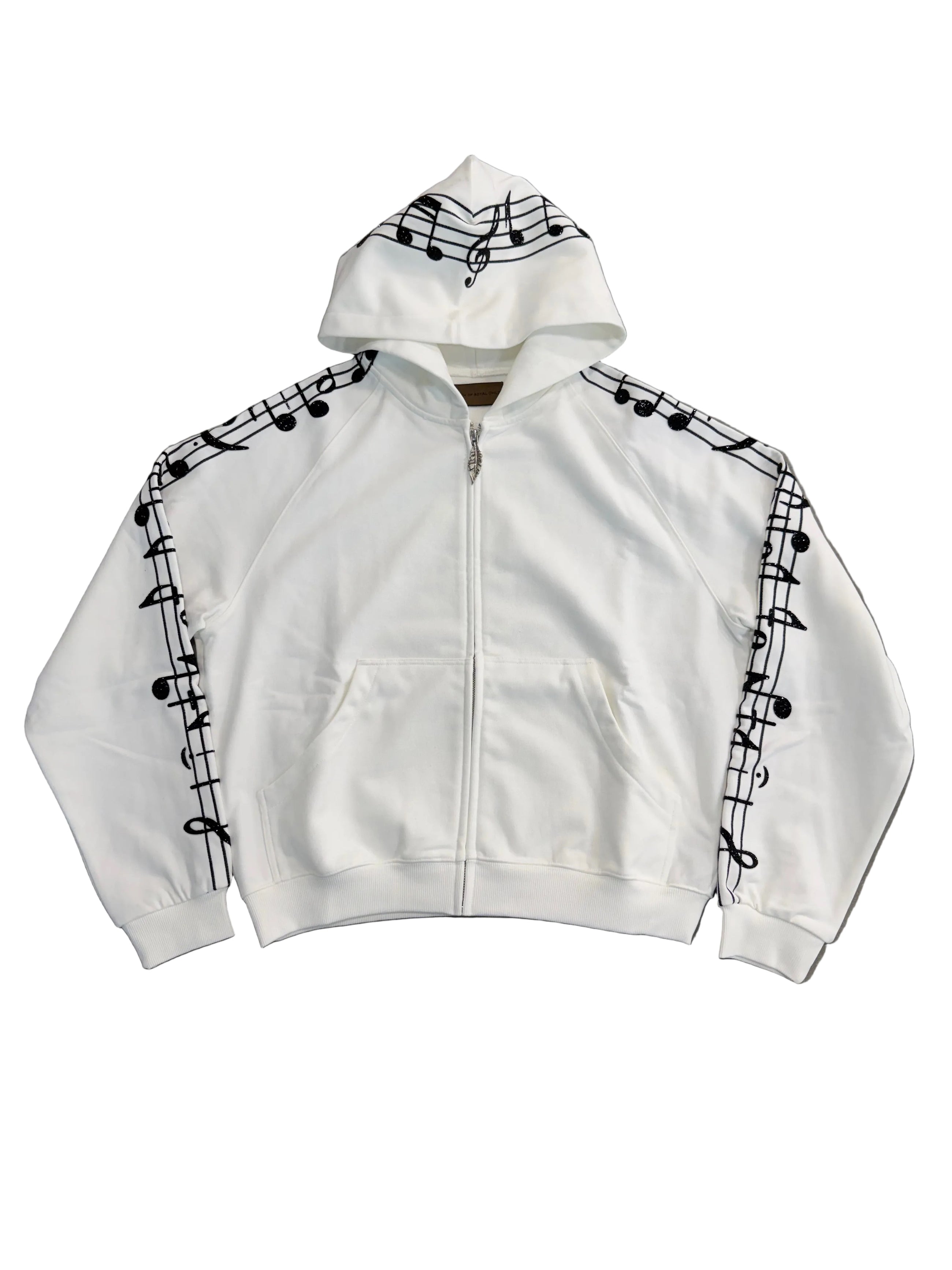 BIRTH OF ROYAL CHILD WHITE MELODY ZIP UP HOODIE