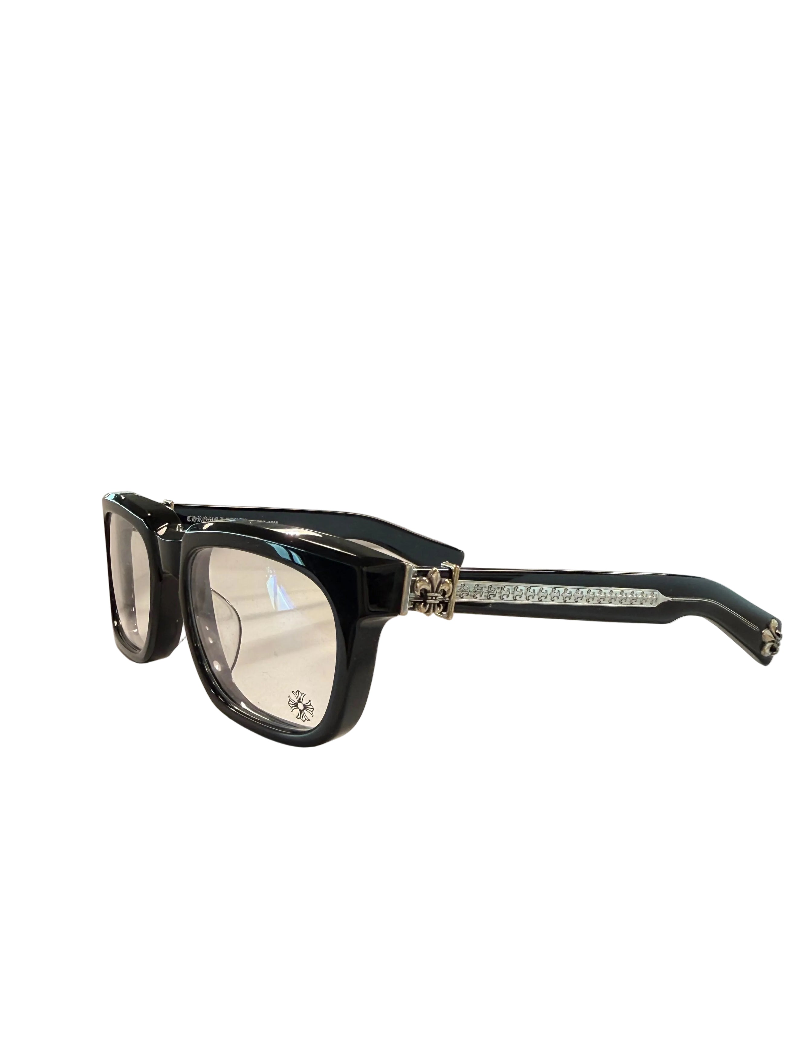 CHROME HEARTS SEE YOU IN TEA BLACK AND SILVER GLASSES