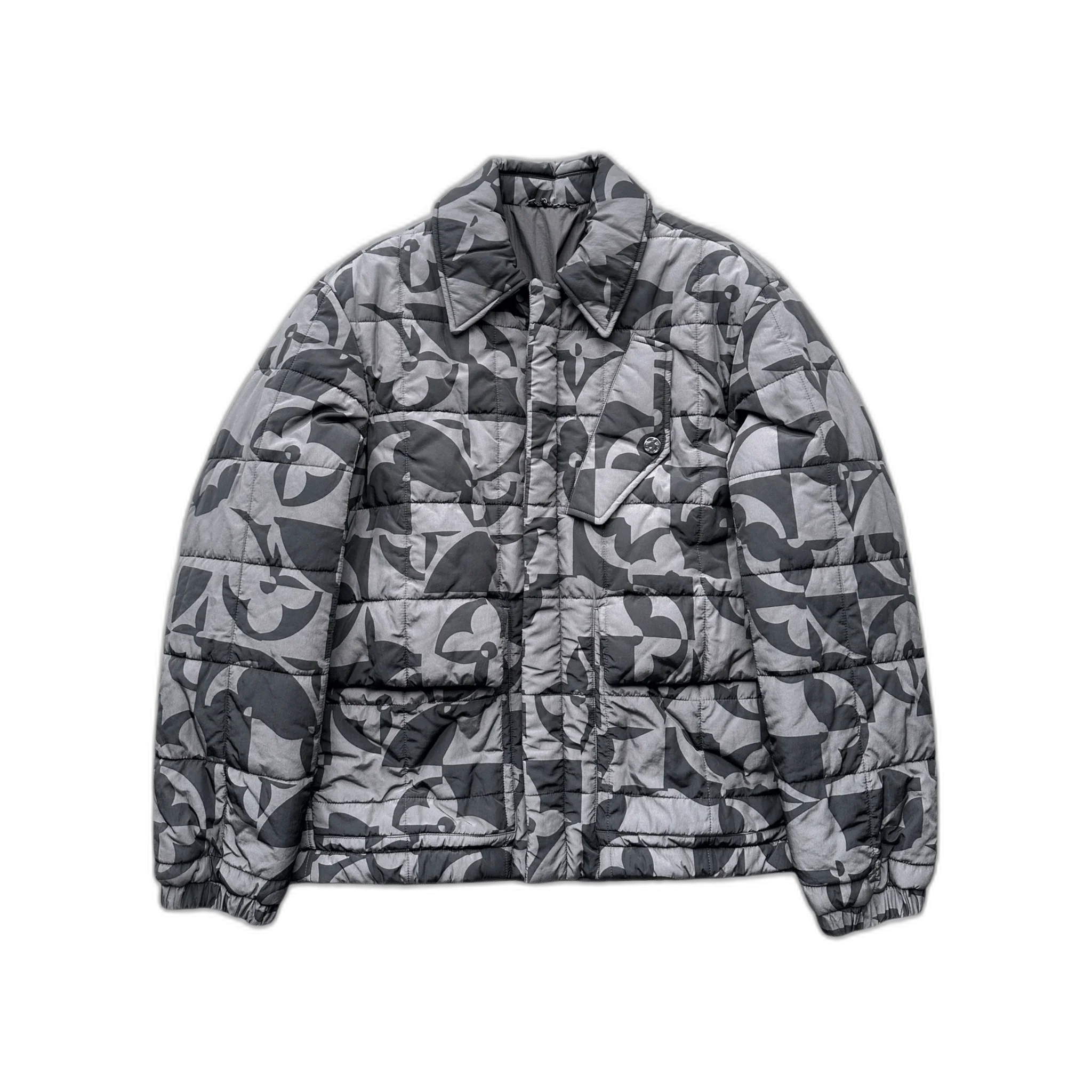 LOUIS VUITTON QUILTED MONOGRAM FLOWER BLOUSON JACKET