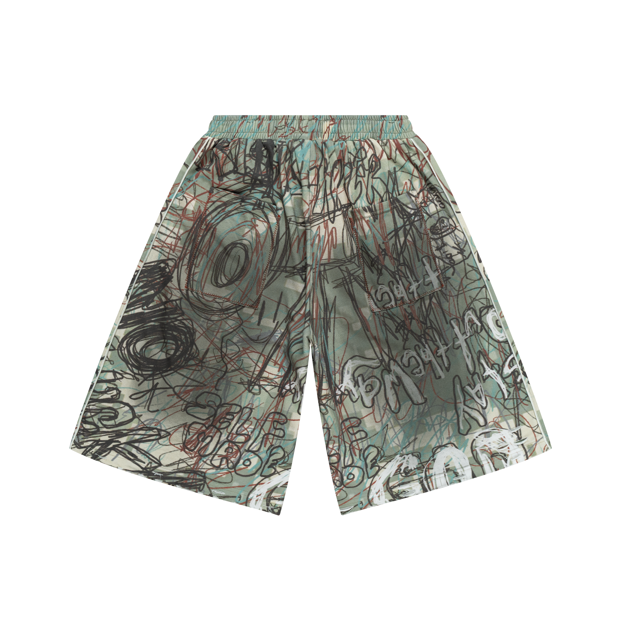 OUT THE WAY GRAFFITI SWEATSHORTS