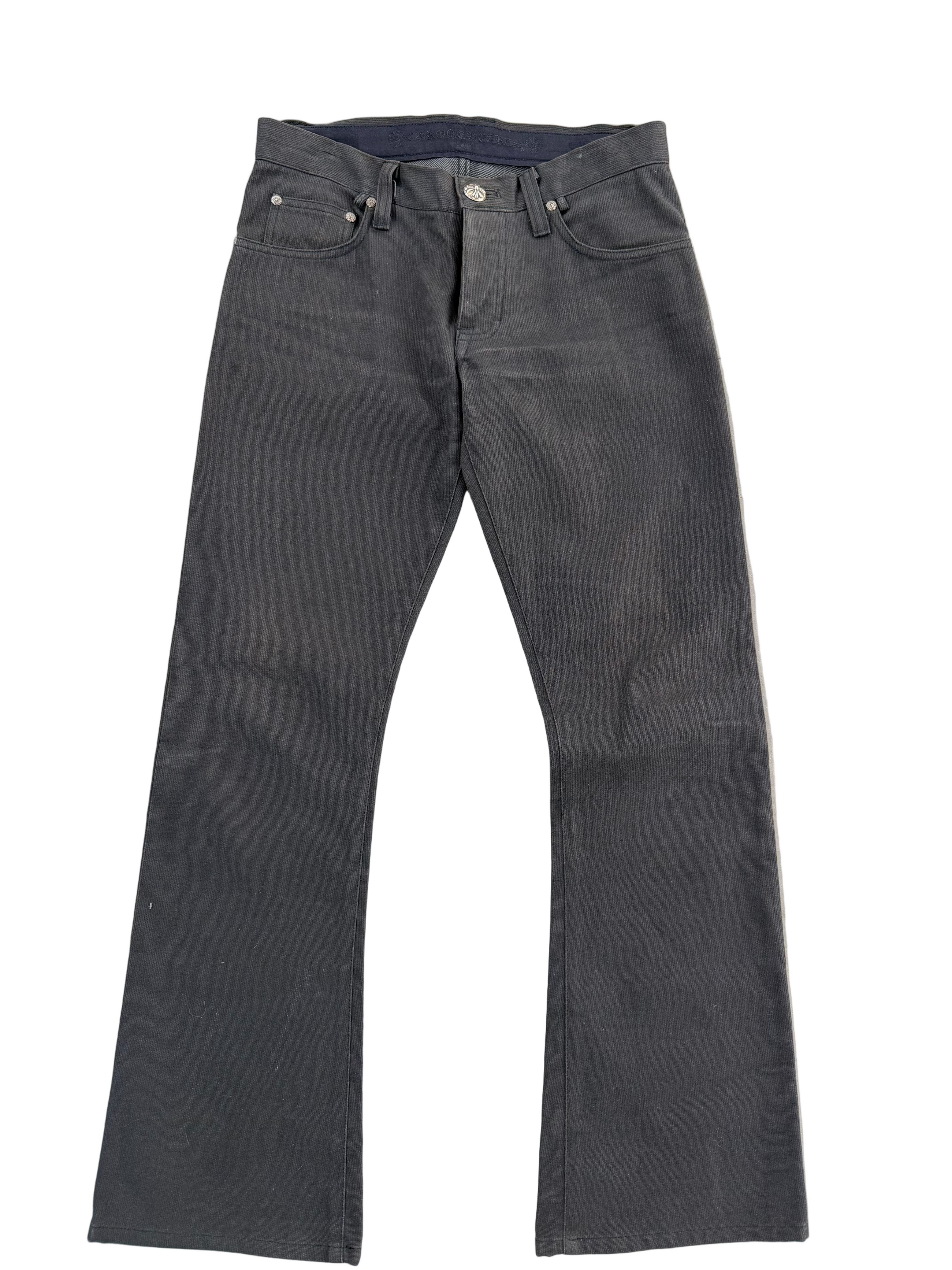 CHROME HEARTS CROPPED SKATER CHINO CORDUROY PANTS