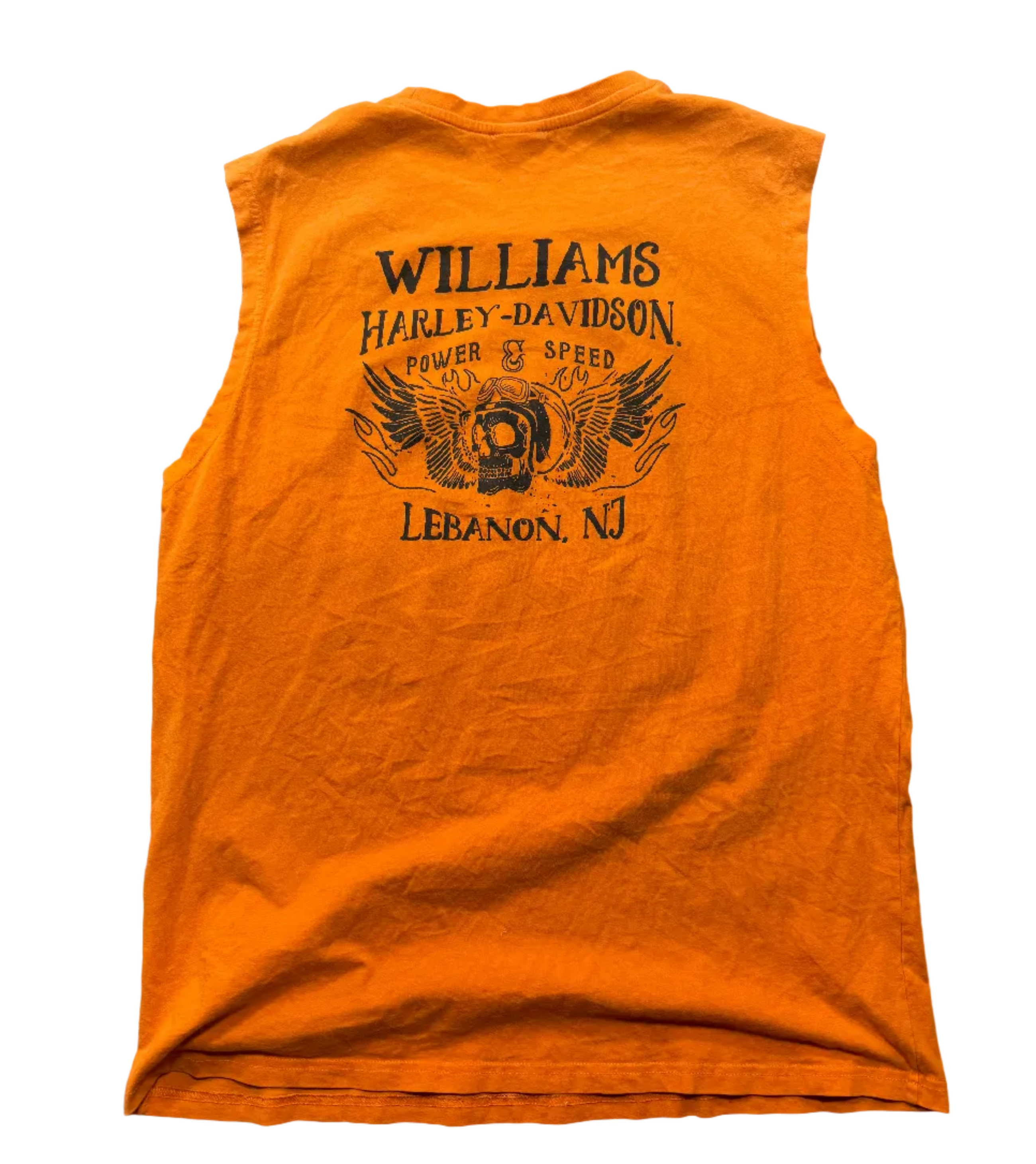 VINTAGE HARLEY DAVIDSON V TWIN POWERED CUTOFF TEE