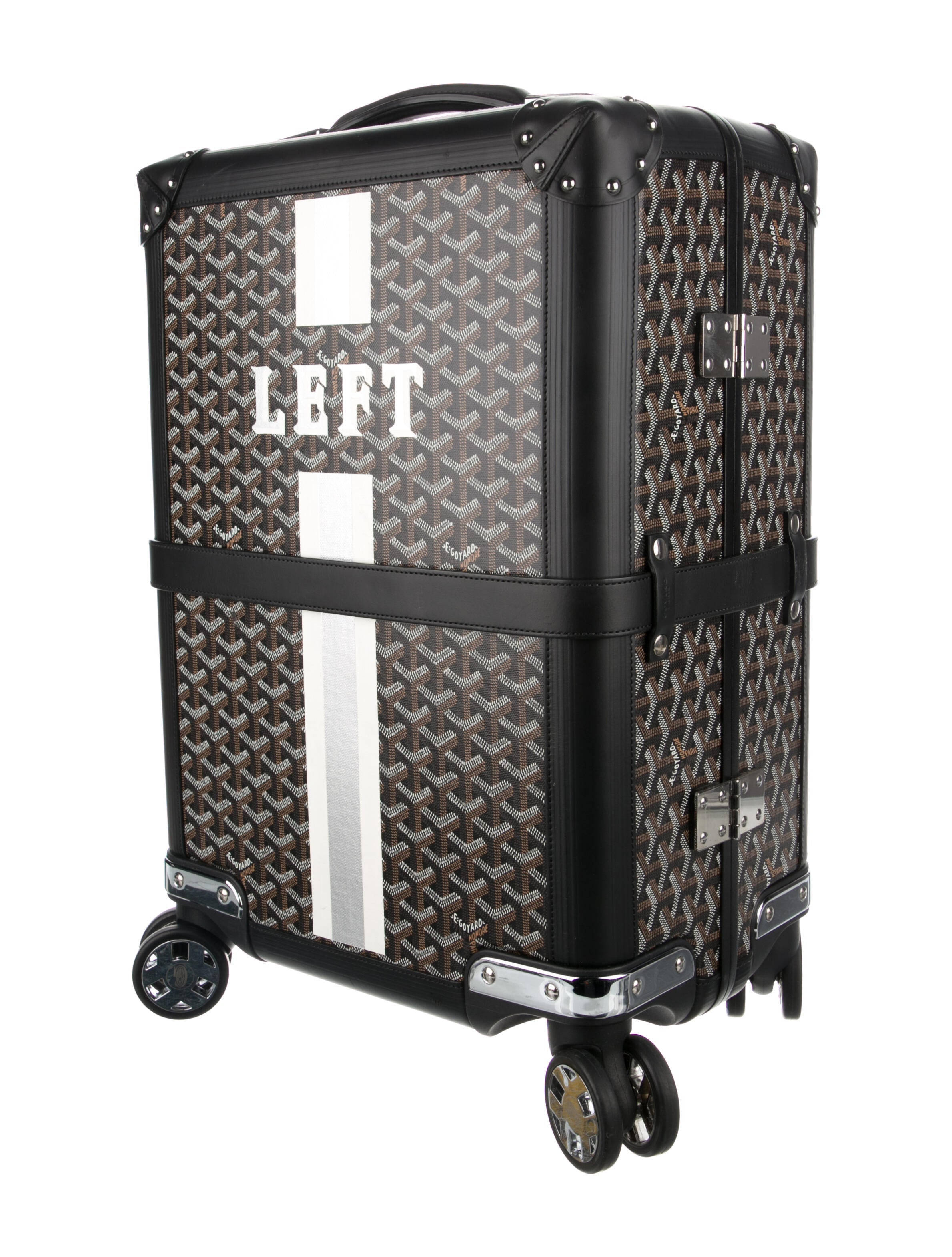 GOYARD BOURGET PM BLACK TROLLEY CASE (USED)