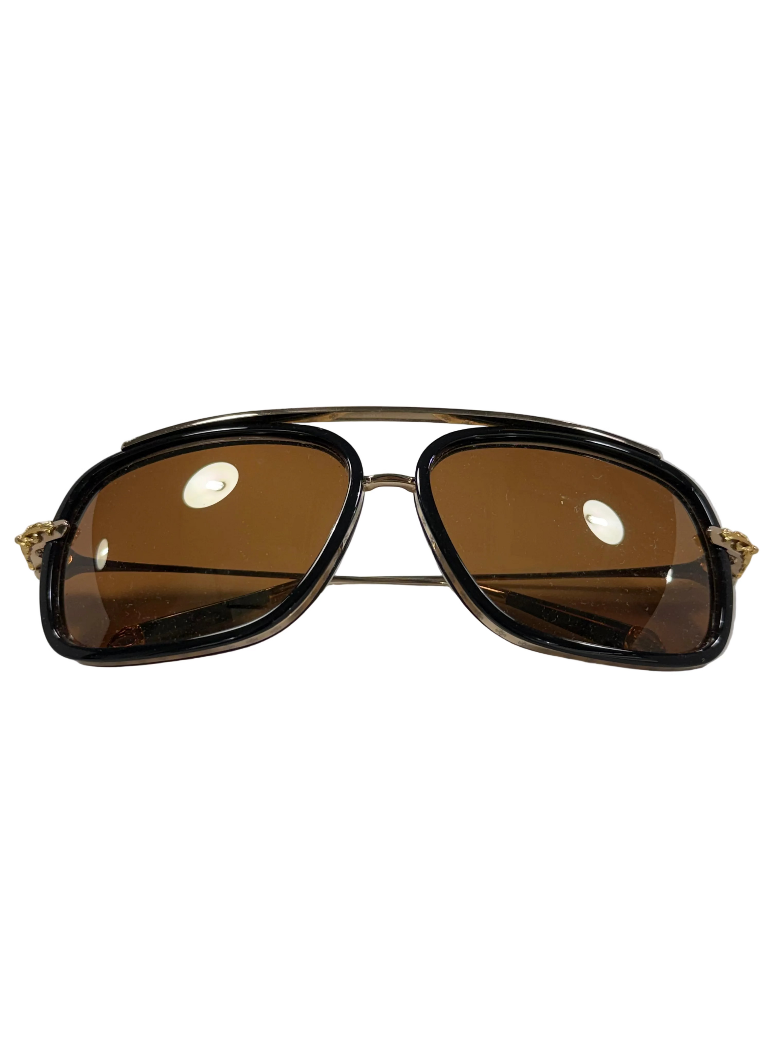 CHROME HEARTS P. DONNER BLACK GLASSES