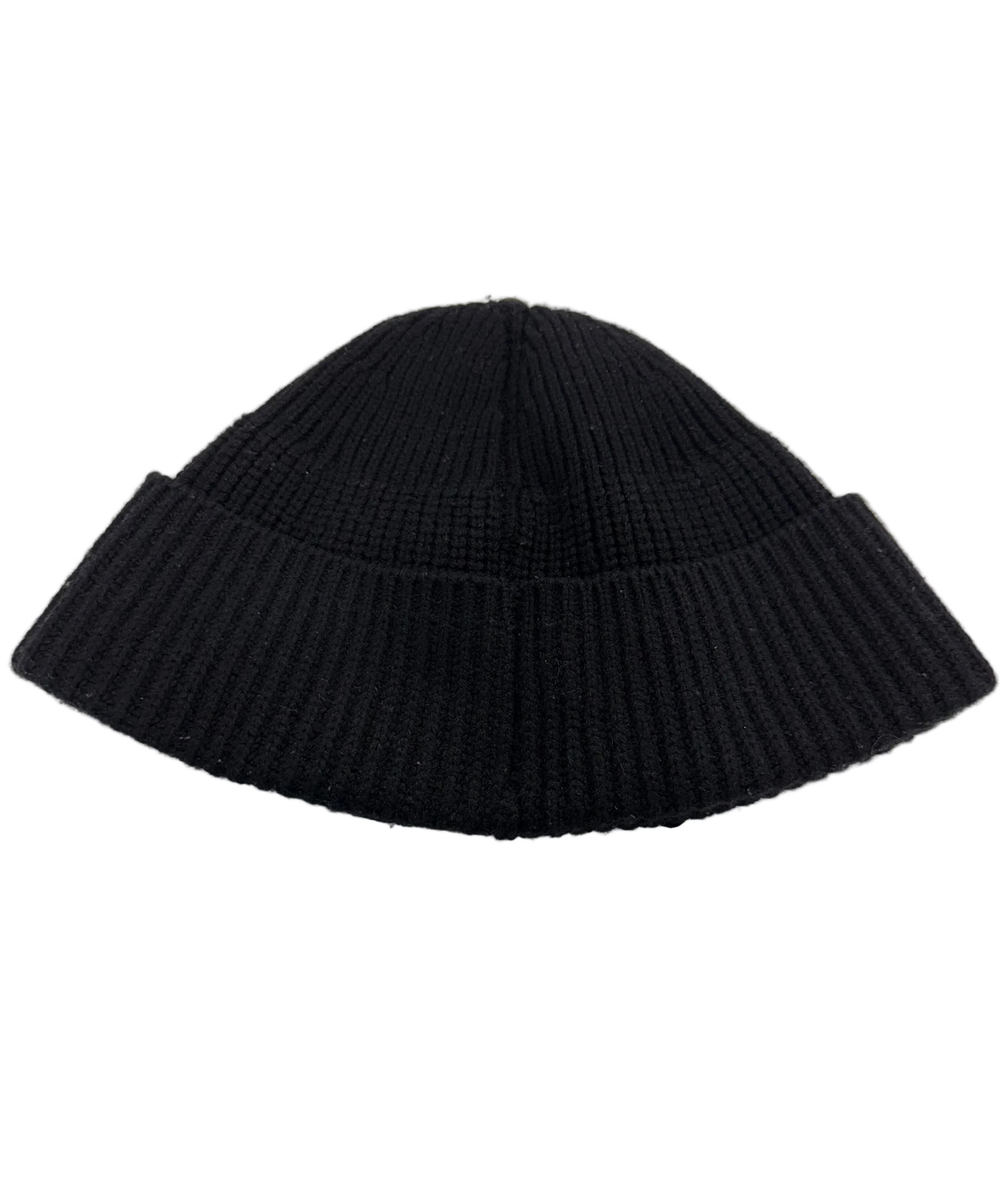 CHROME HEARTS TRIPLE CROSS PATCH KNITTED BLACK BEANIE