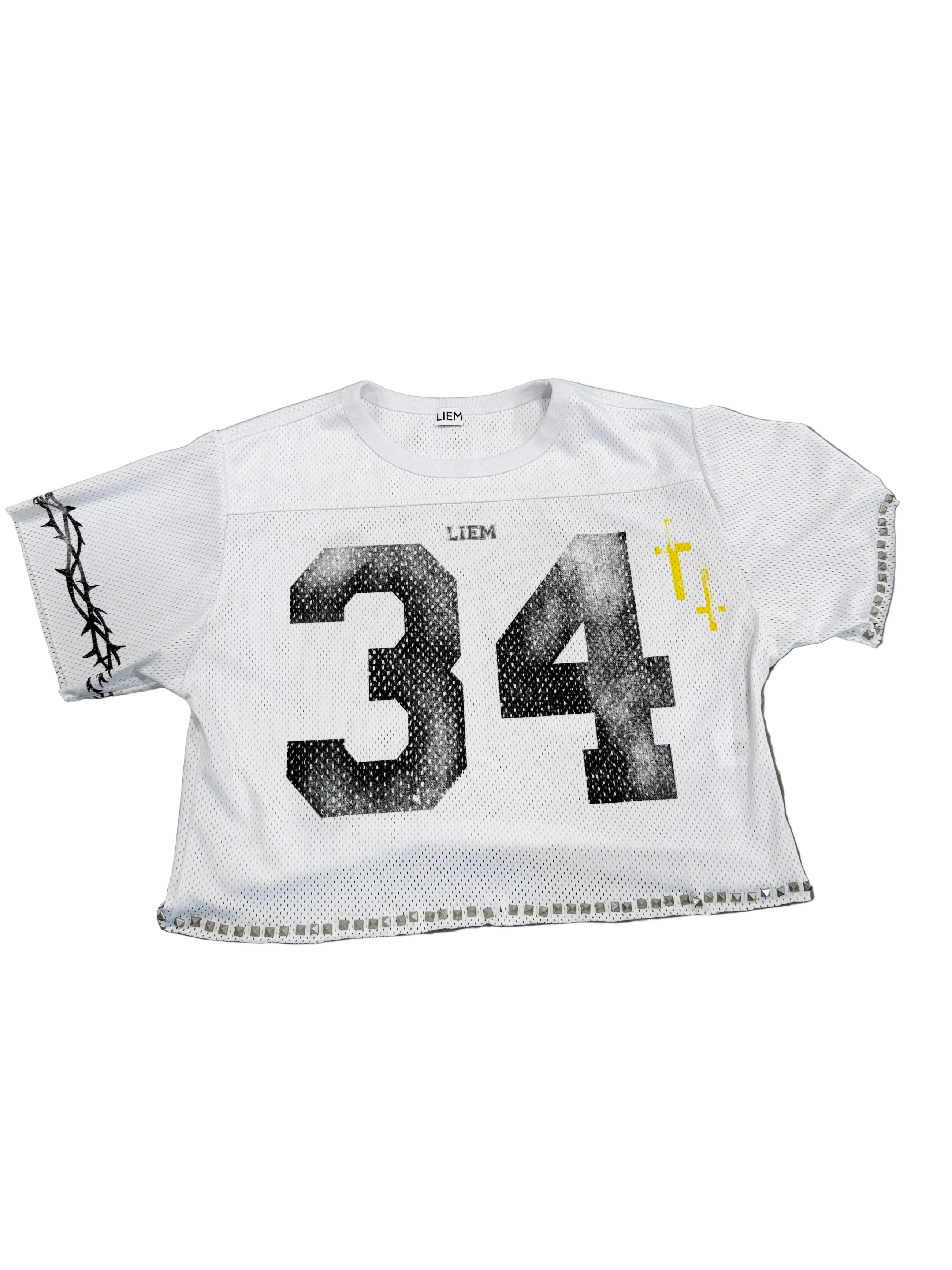 LIEM CROPPED FOOTBALL JERSEY