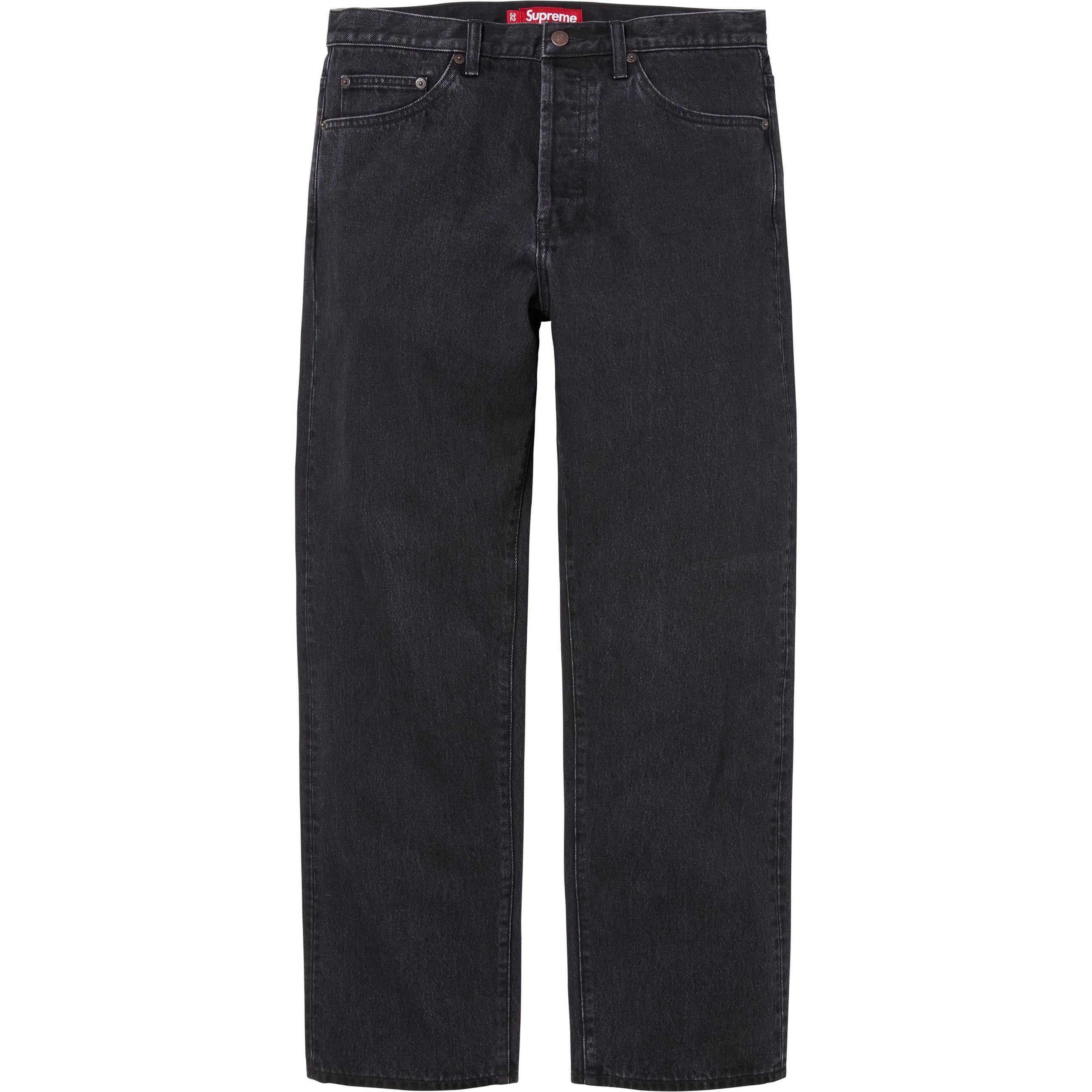 SUPREME REGULAR JEAN BLACK