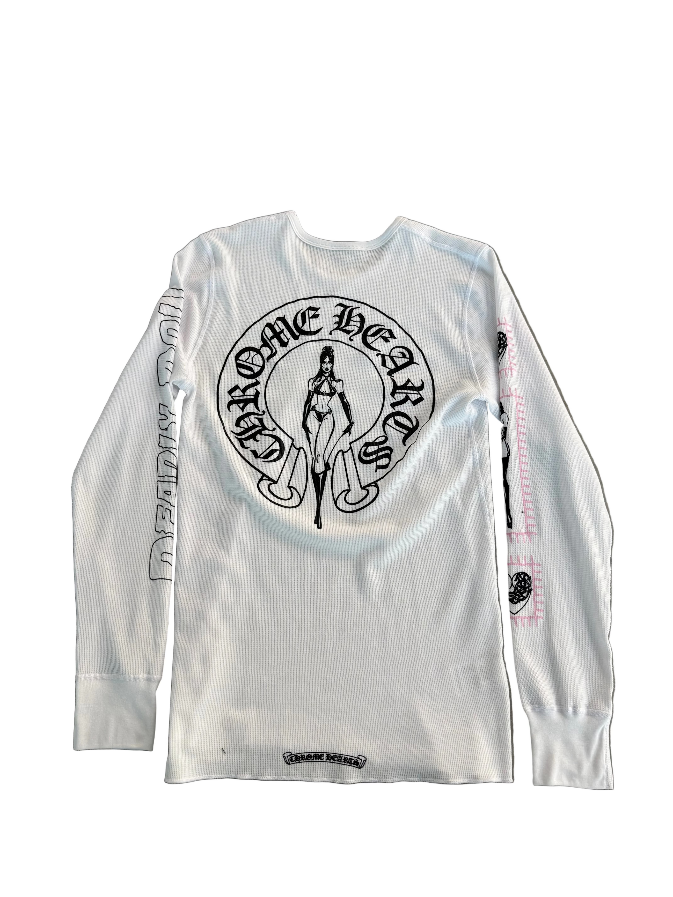 CHROME HEARTS DEADLY DOLL HORSESHOE LOGO THERMAL