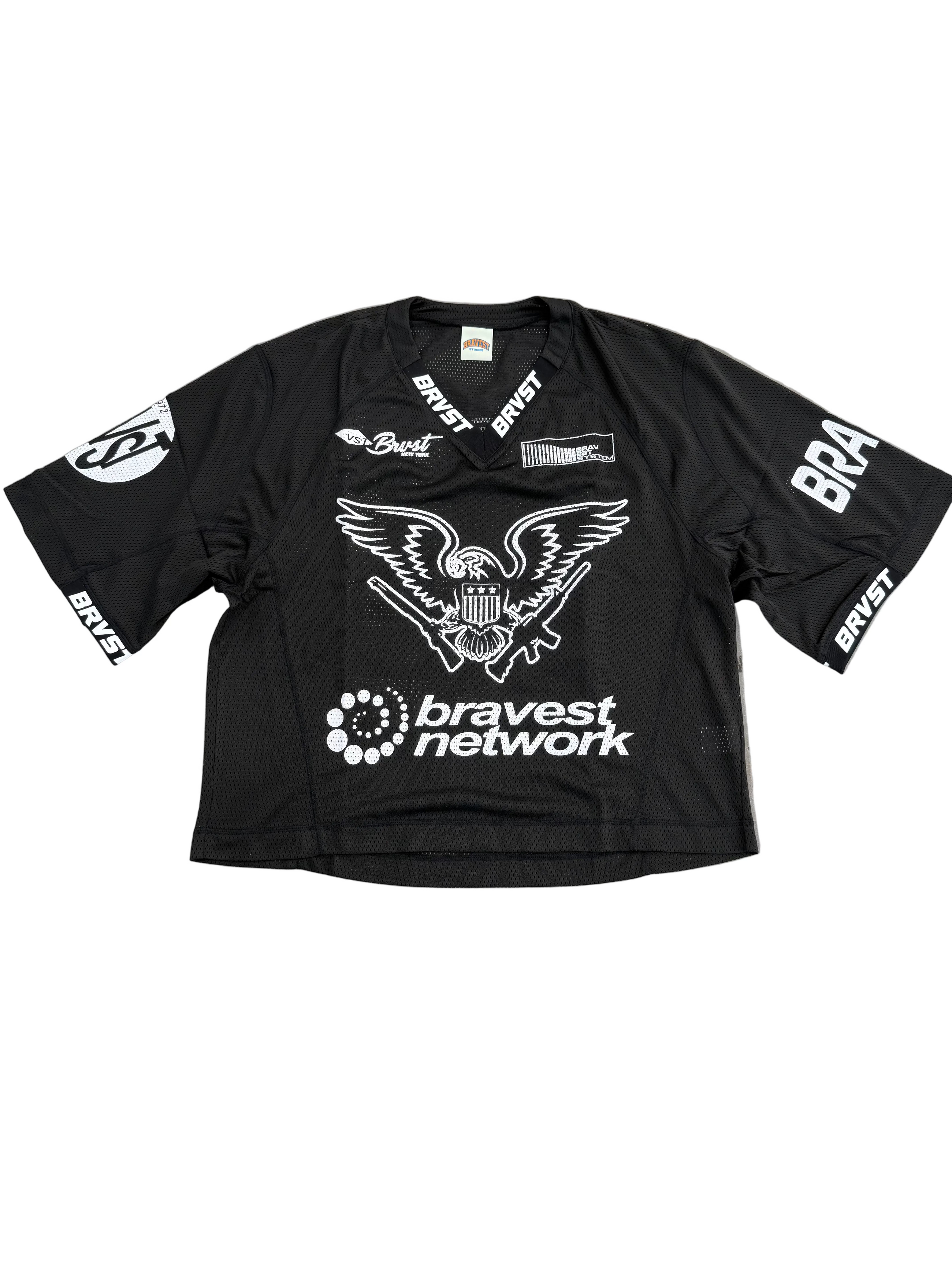 BRAVEST STUDIOS BLACK EAGLE LACROSSE JERSEY