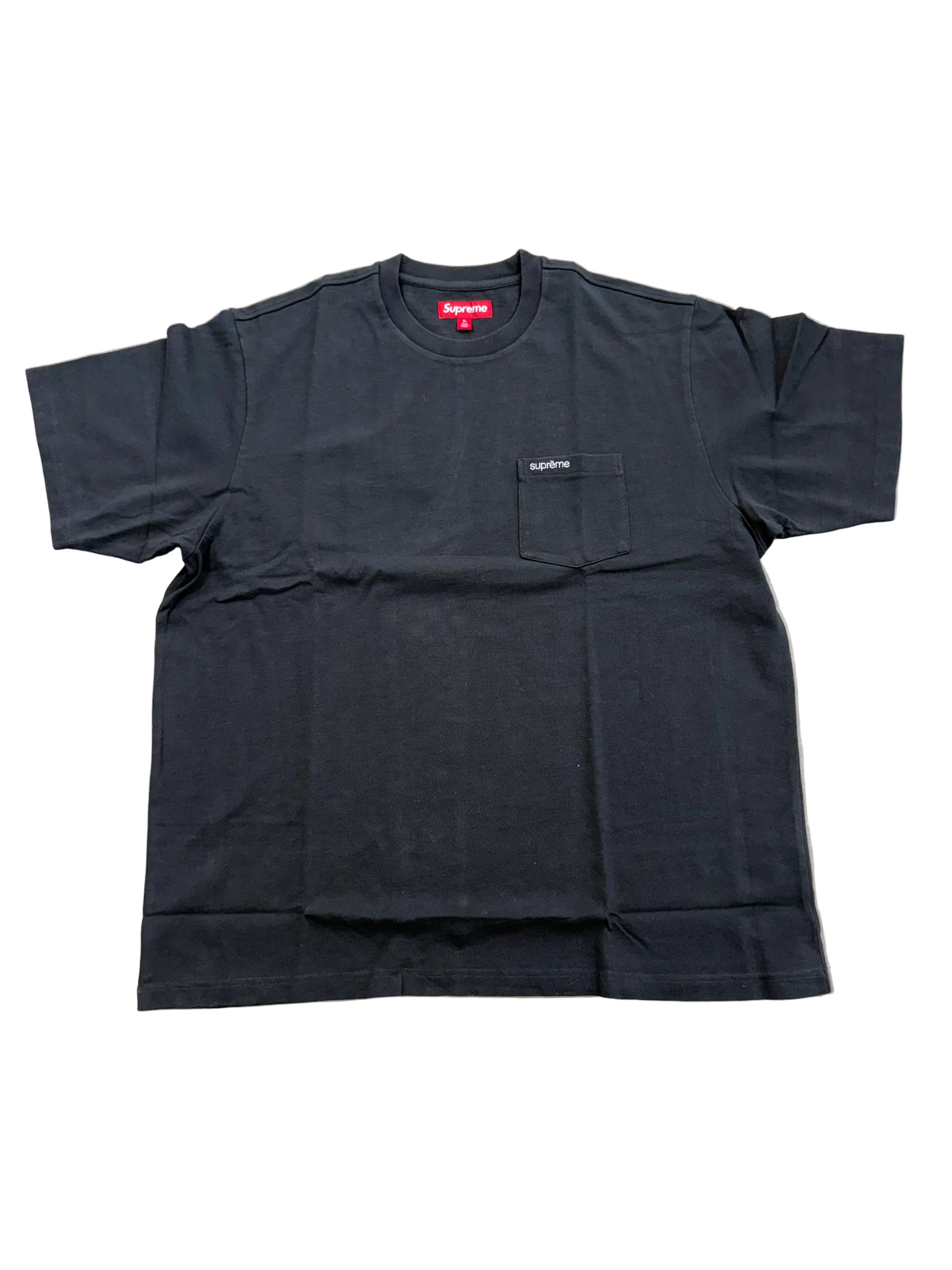 SUPREME BLACK POCKET TEE