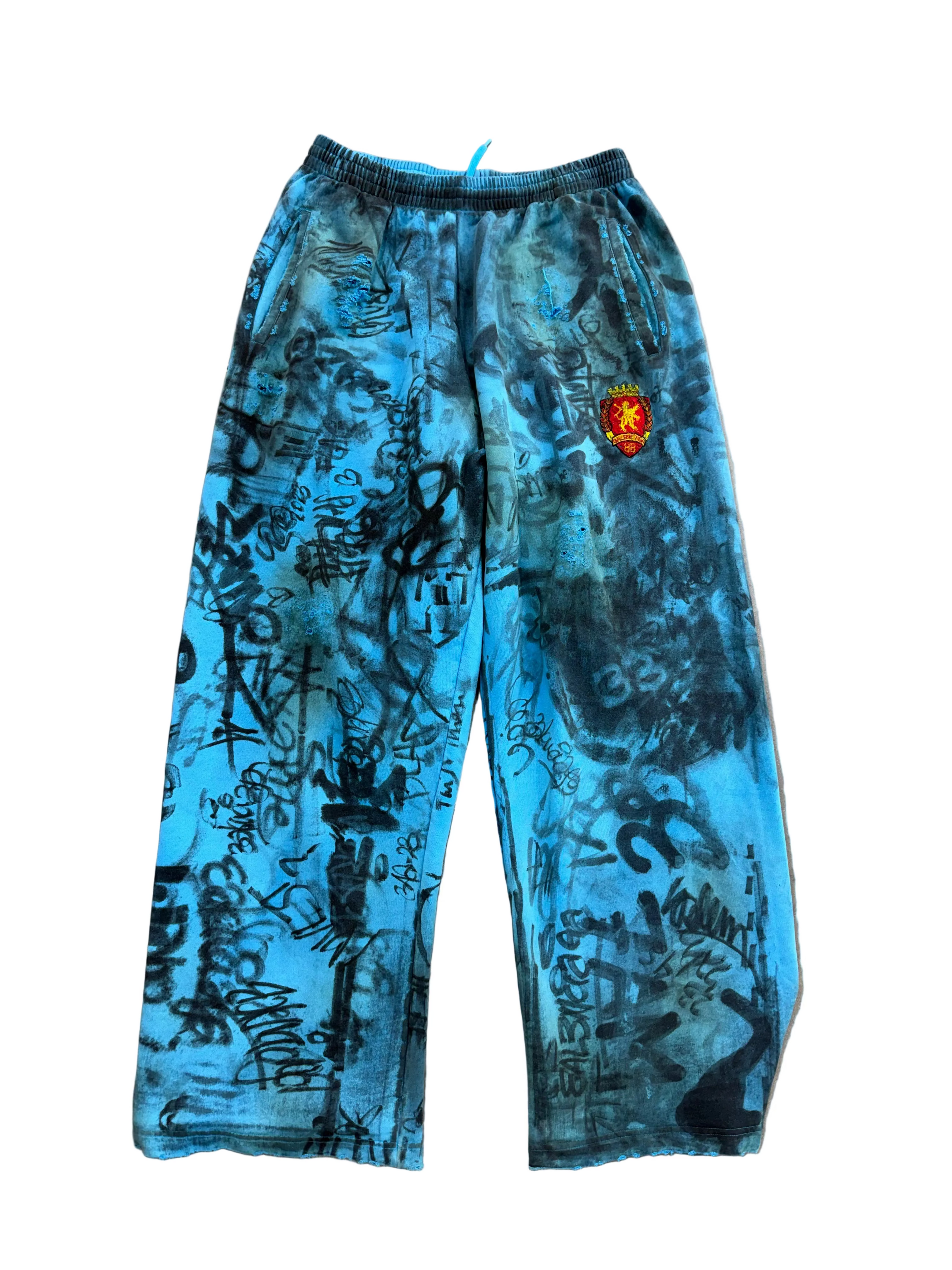 BALENCIAGA BLUE SKATER SWEATPANTS