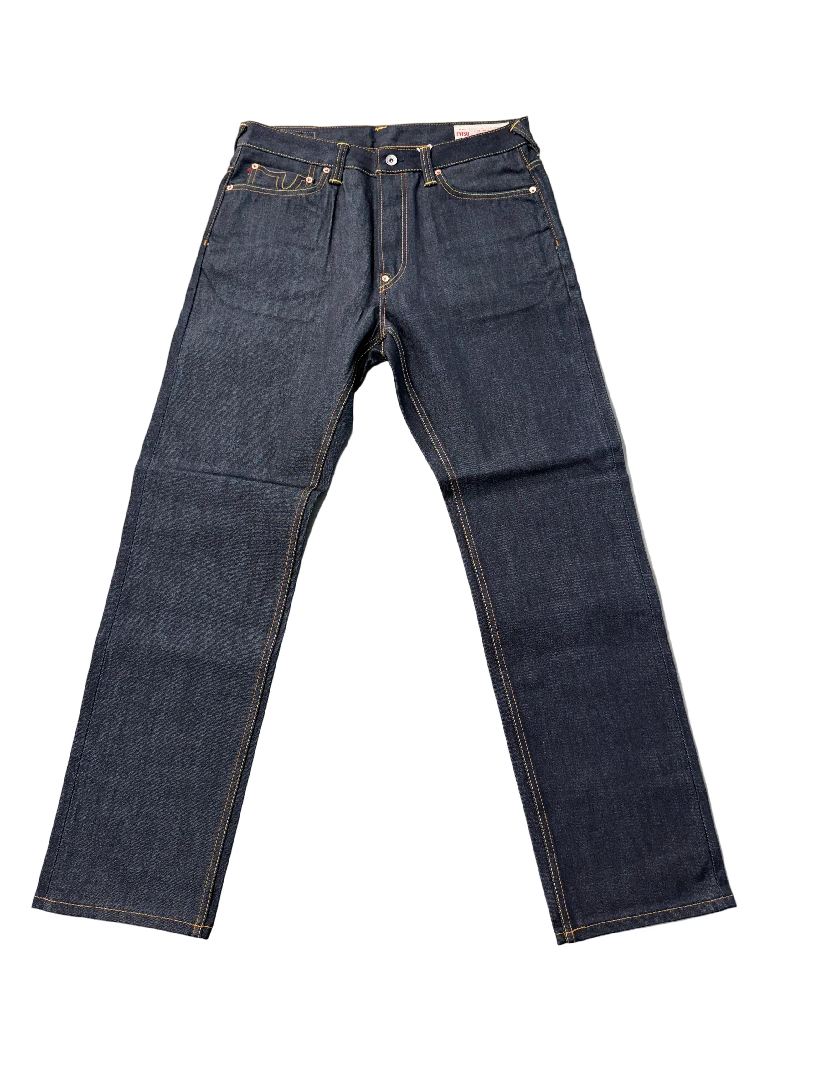 EVISU LIGHT BLUE DAICOCK PRINT JEANS