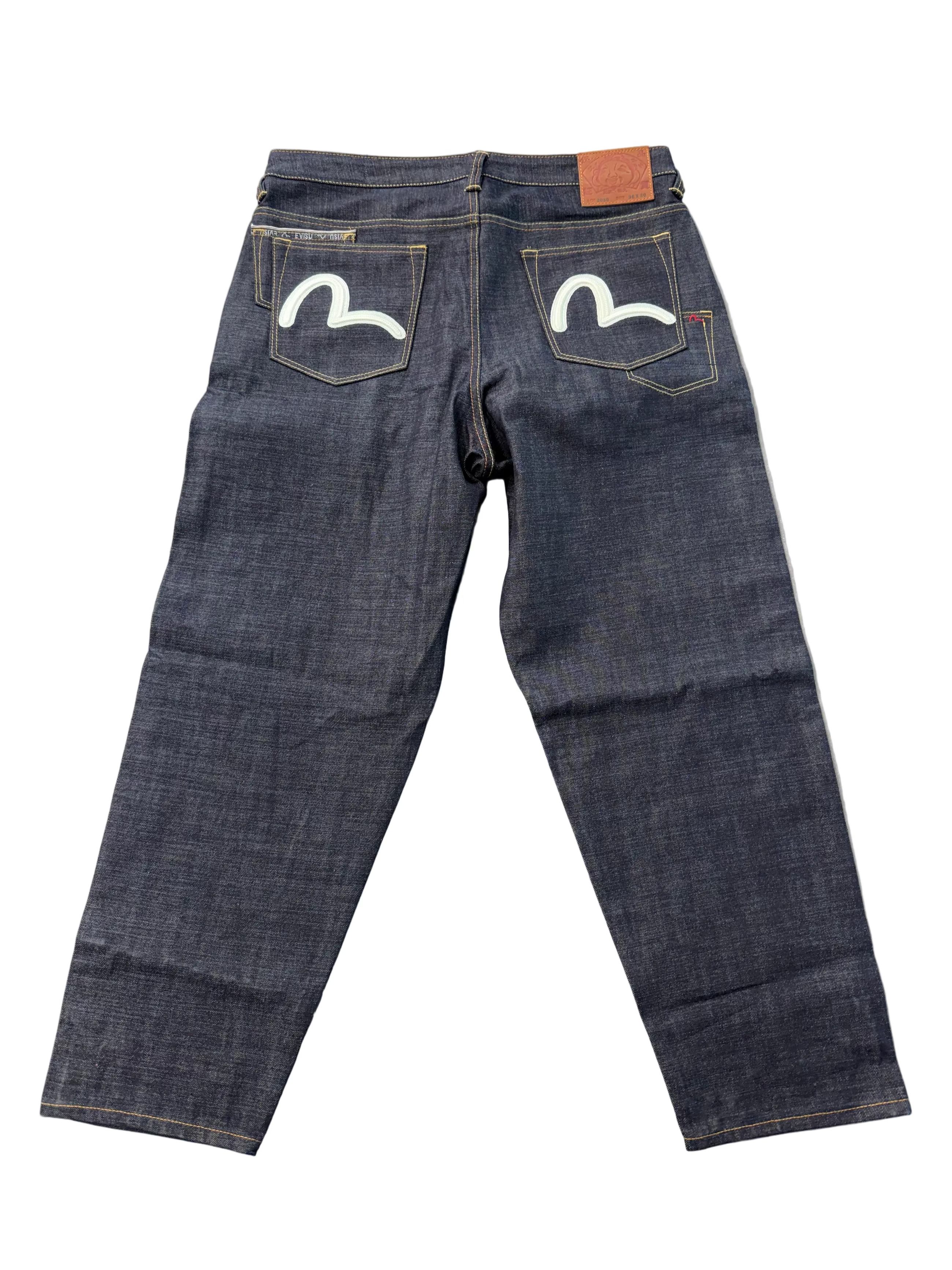 EVISU 7 POCKET LOGO SEAGULL EMBROIDERY JEANS