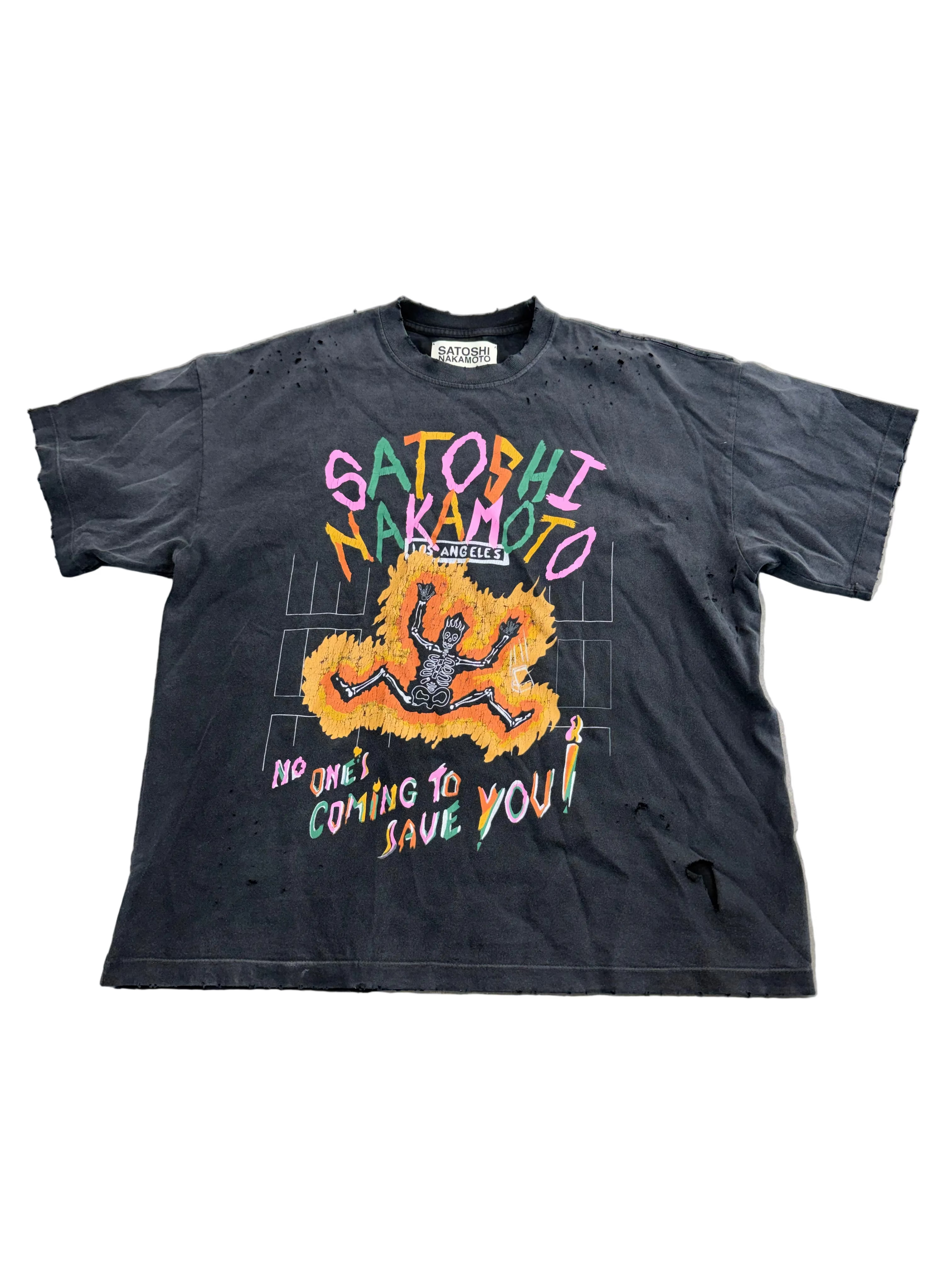 SATOSHI NAKAMOTO NO ONES COMING TO SAVE YOU TEE
