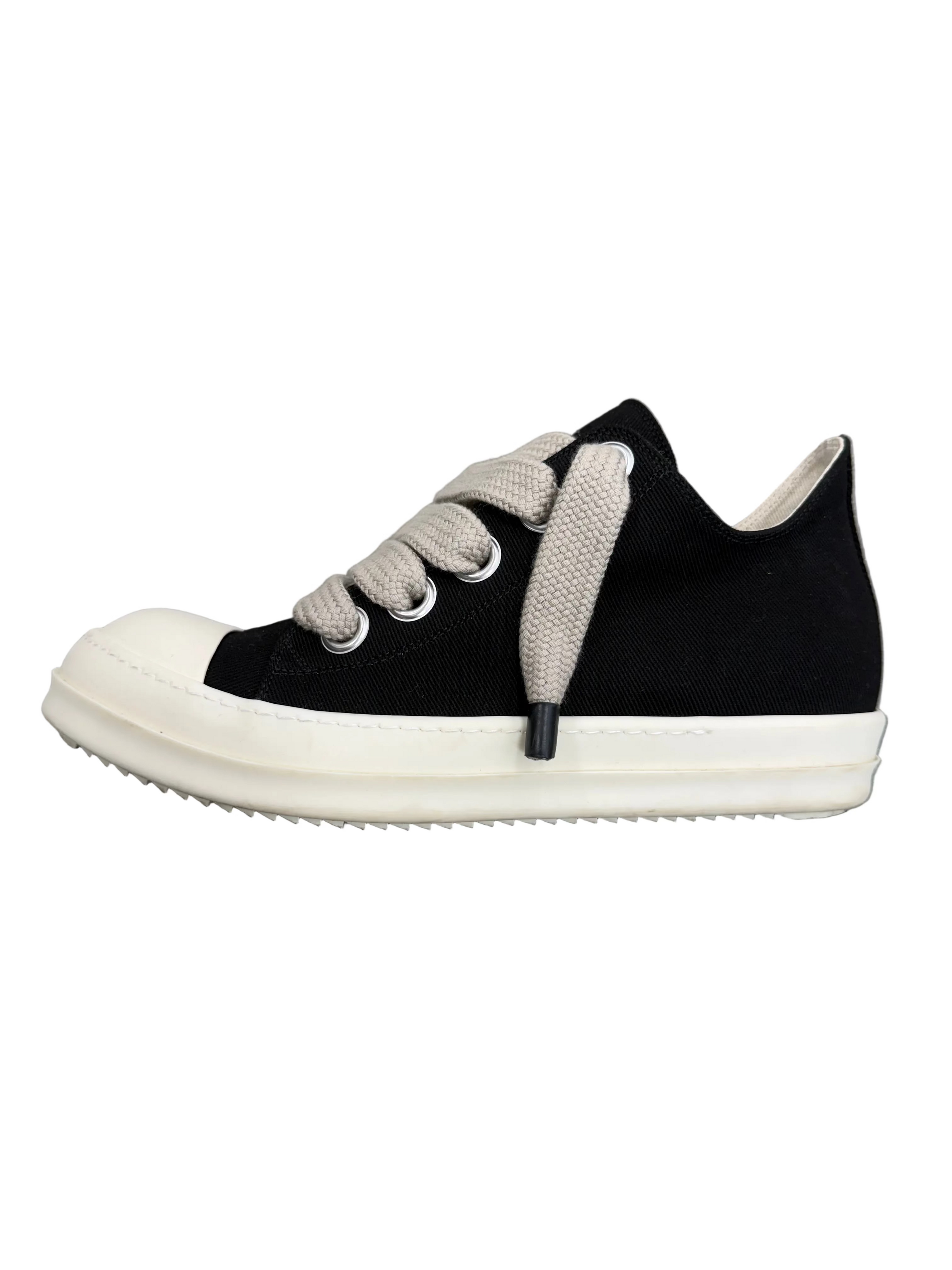 RICK OWENS CLOTH JUMBO LACE SNEAKERS