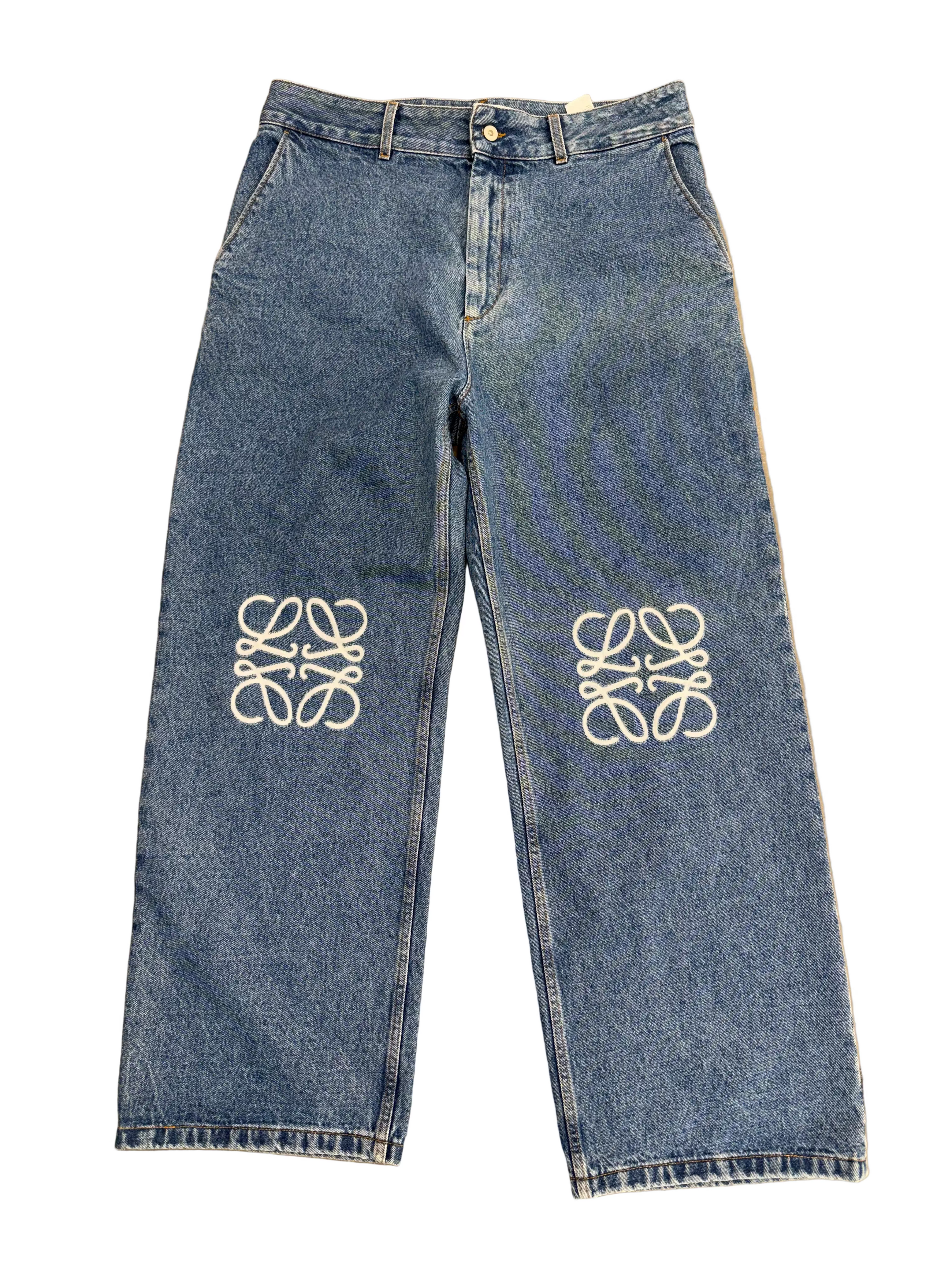 LOEWE ANAGRAM BAGGY JEANS