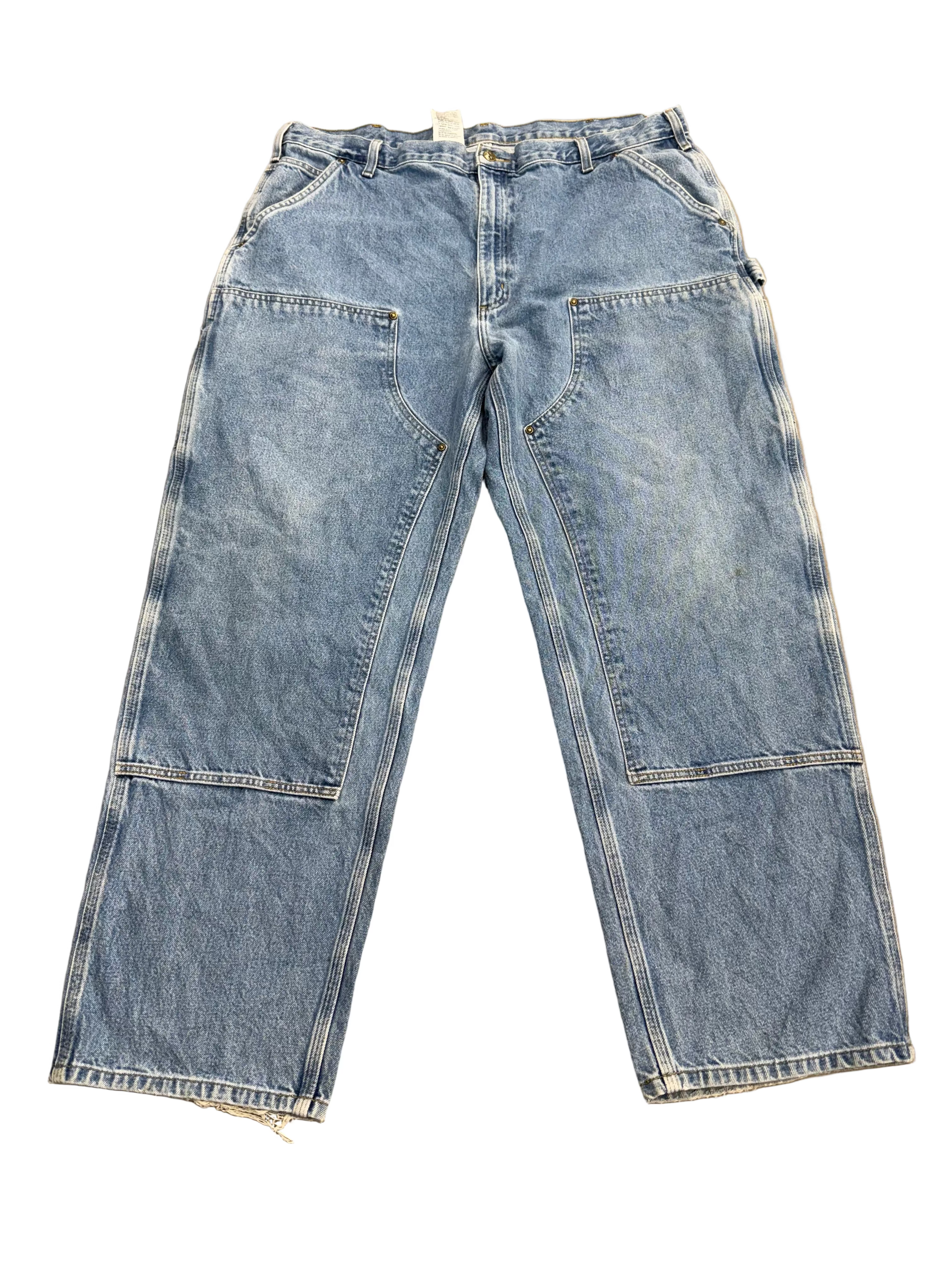 CARHARTT VINTAGE DOUBLE KNEE LIGHT BLUE JEANS
