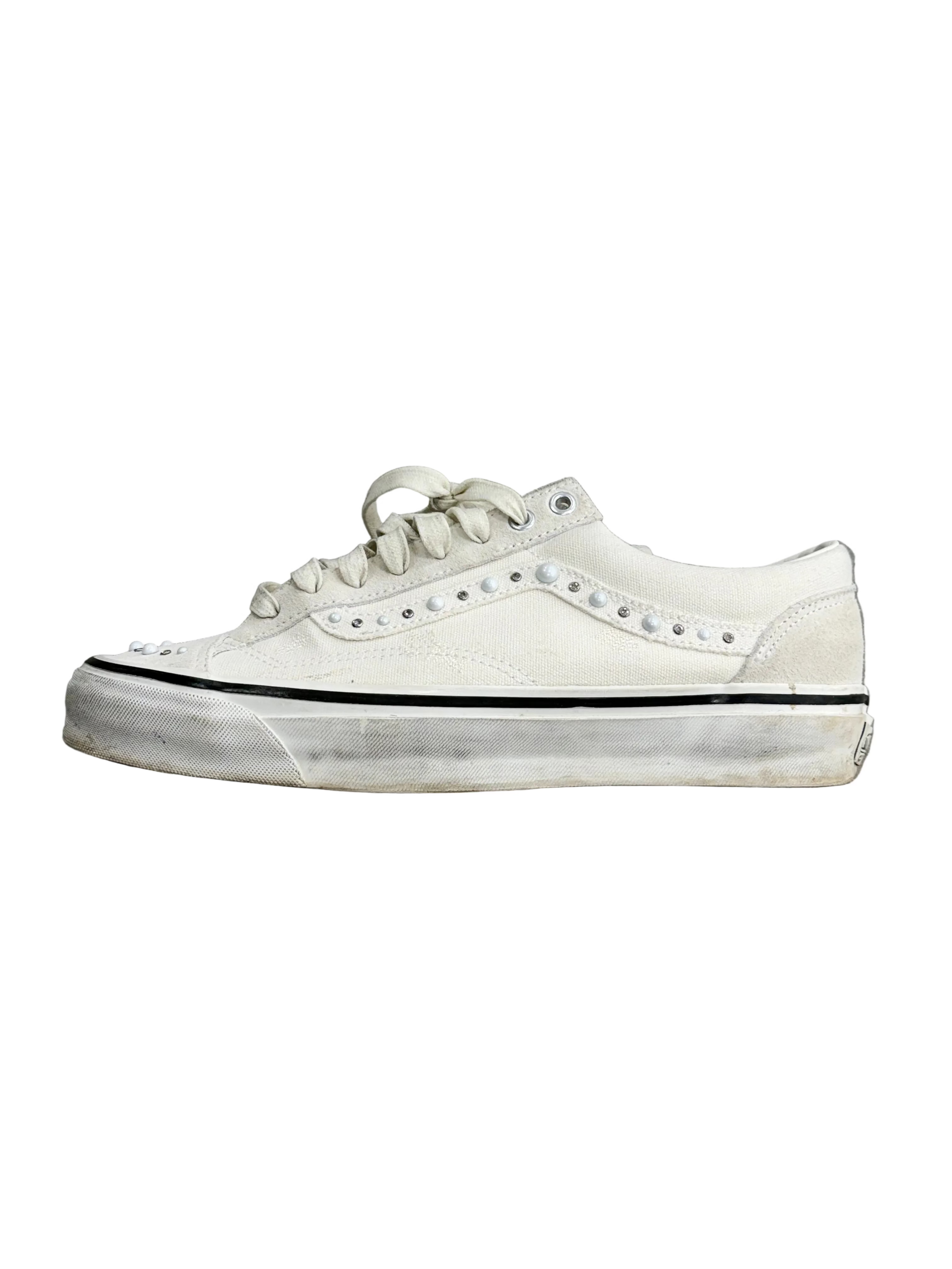 VANS PEARLIZED WHITE SNEAKERS