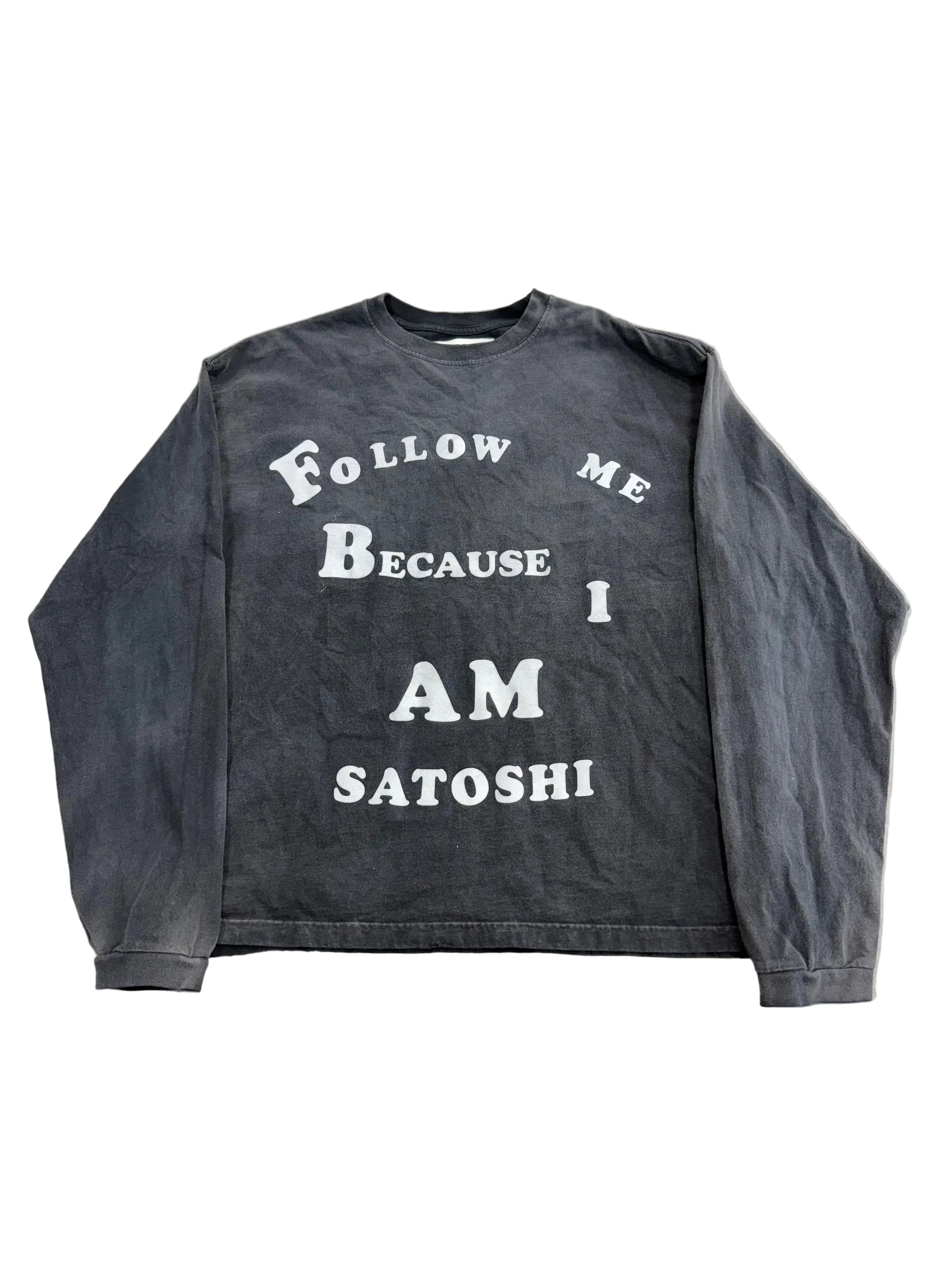 SATOSHI NAKAMOTO FOLLOW ME LONG SLEEVE TEE