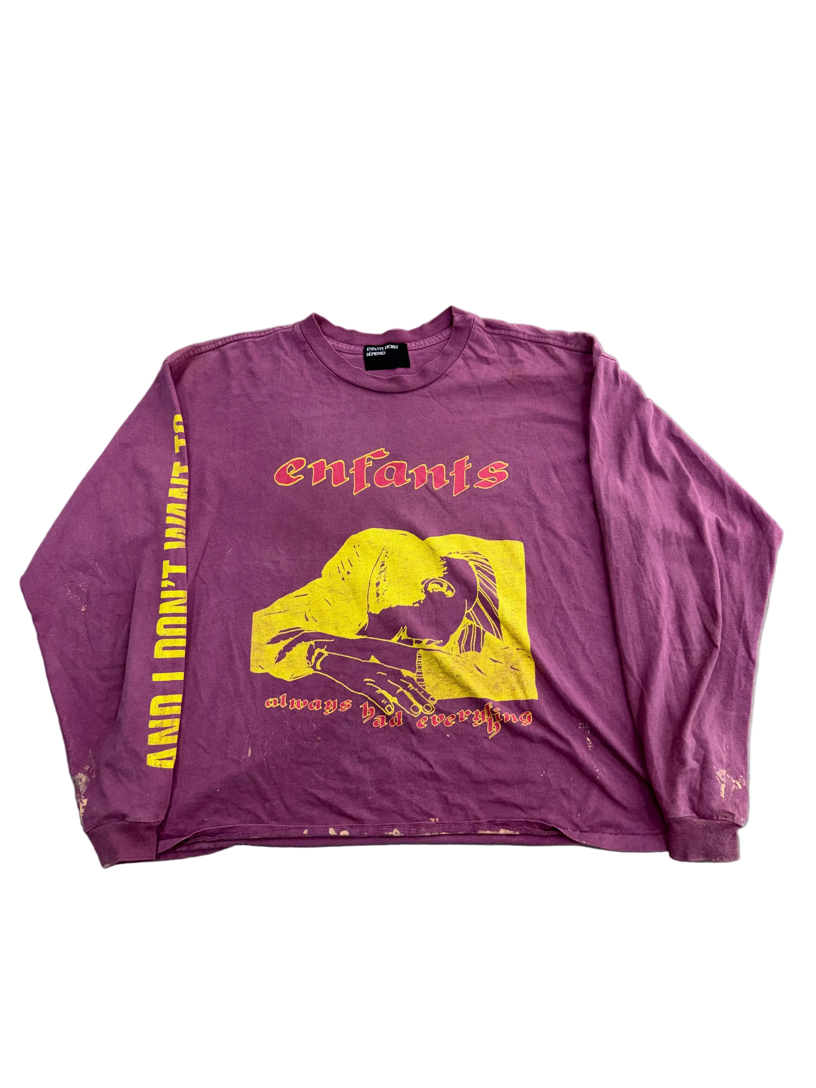 ENFANTS RICHES DEPRIMES SO LOW LONG SLEEVE TEE