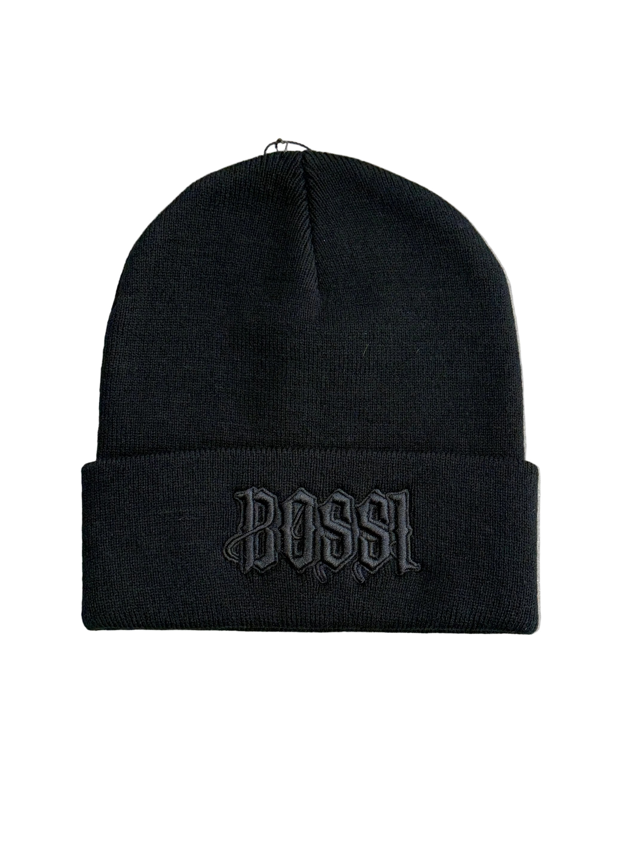 BOSSI ALL BLACK BEANIE