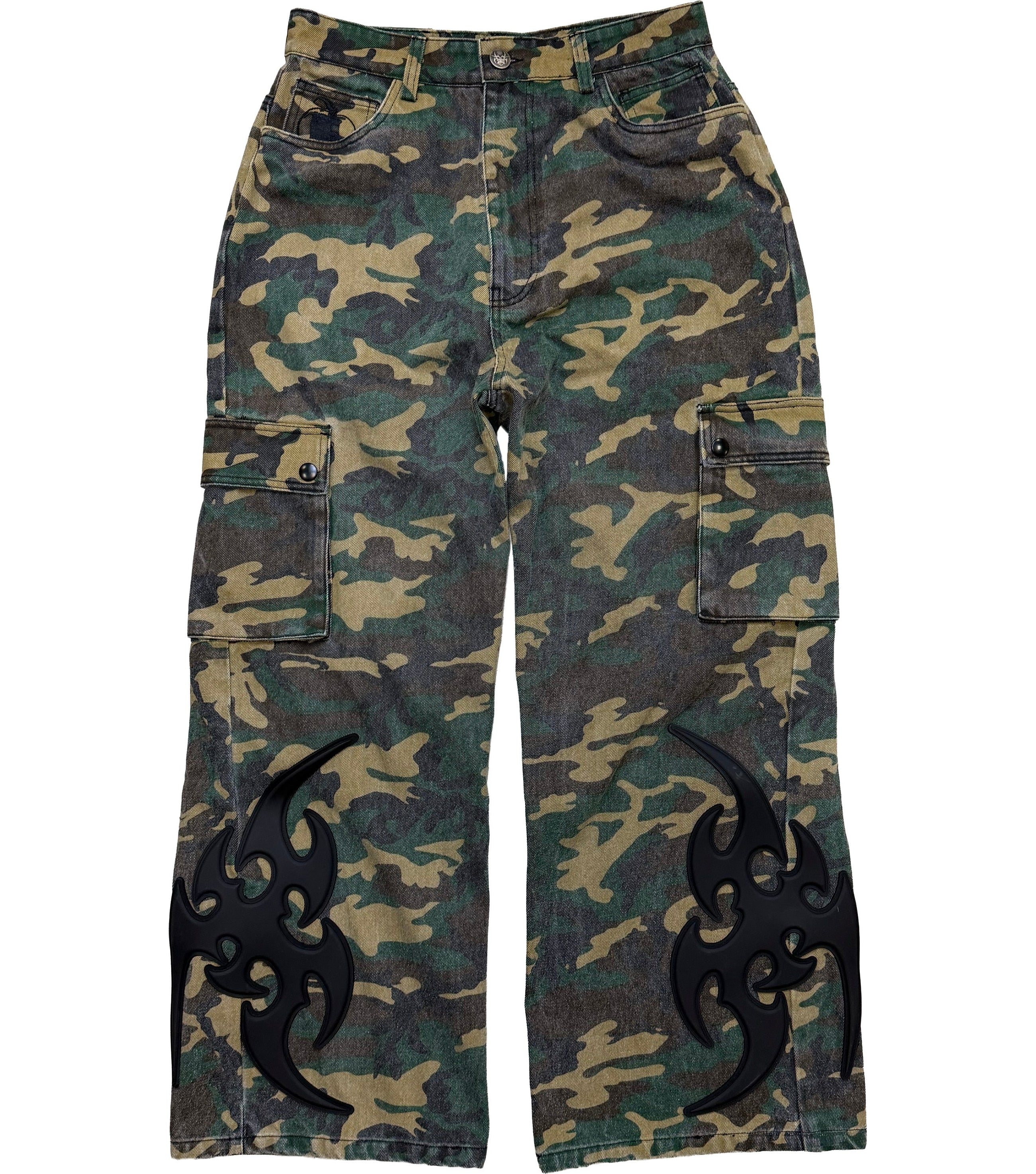 CHEW FOREVER WRATH RUBBER PATCH CARGO PANTS