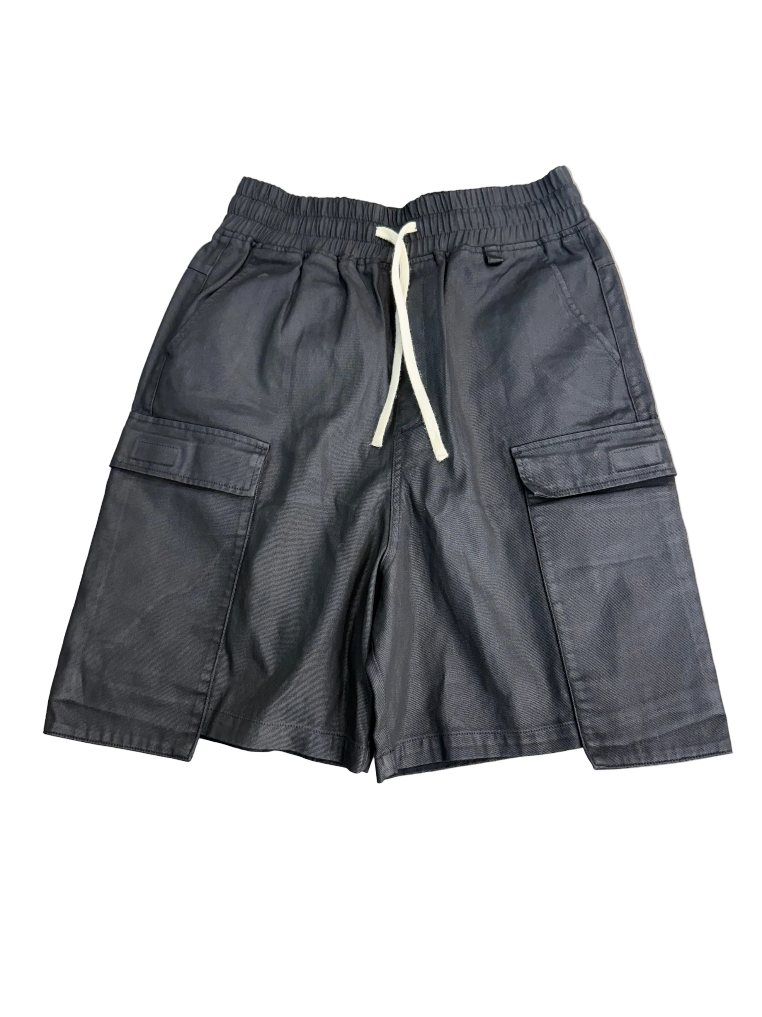 WAXED CARGO SHORTS