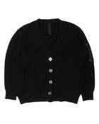 CHROME HEARTS CASHMERE CROSS PATCH CARDIGAN SWEATER