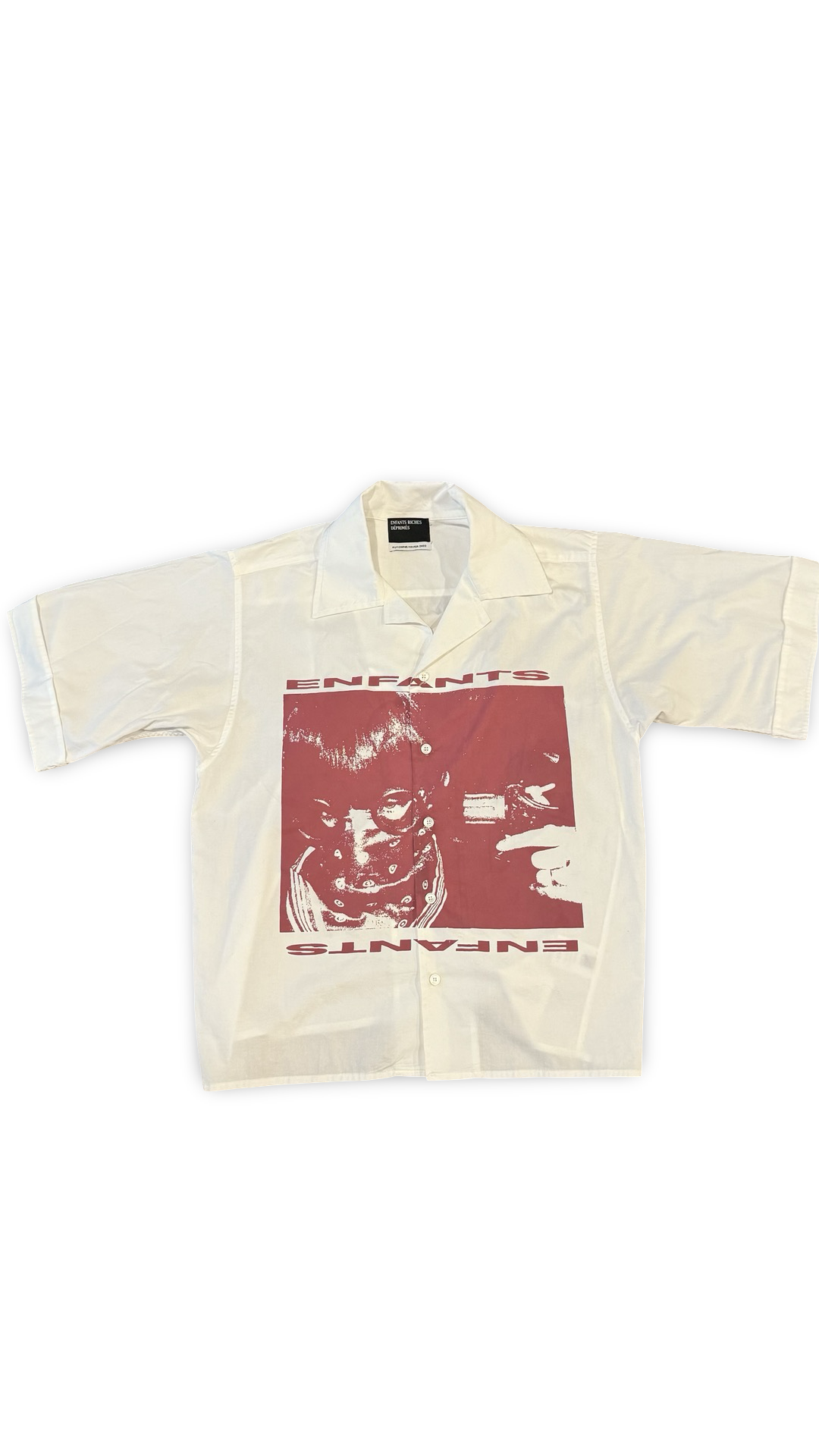 ENFANTS RICHES DEPRIMES BOY GUN BUTTON SHIRT
