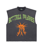 BOTTEGA DESIRES ‘UNRULY DESIRES’ SLEEVELESS TEE BLACK