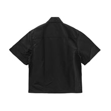 CHROME HEARTS ZIP NYLON LEATHER PATCHWORK SHIRT JACKET