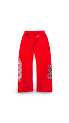CHROME HEARTS MATTY BOY 99 FORM RED MESH PANTS