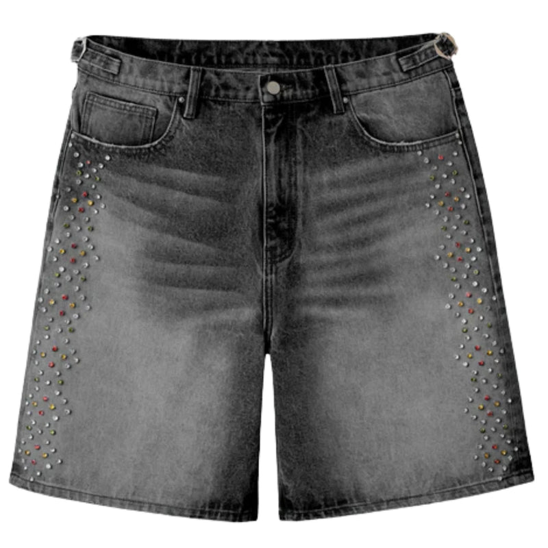 Happy Memories DON'T DIE HMDD 'H-STAR CRYSTAL' JORT SHORTS
