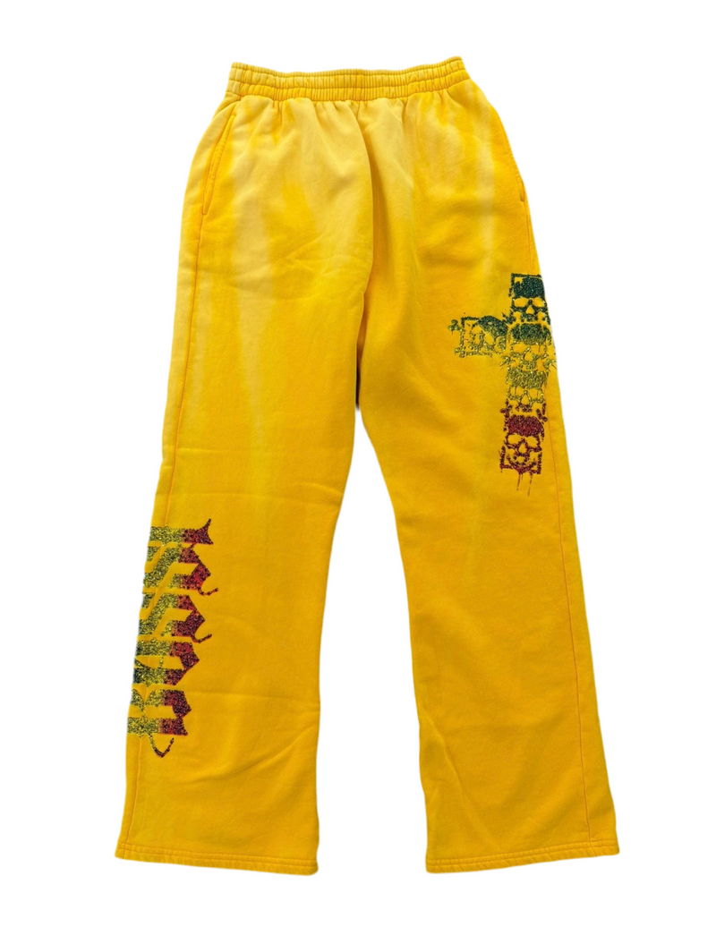 BOSSI YELLOW TRI-COLOR SWEATS