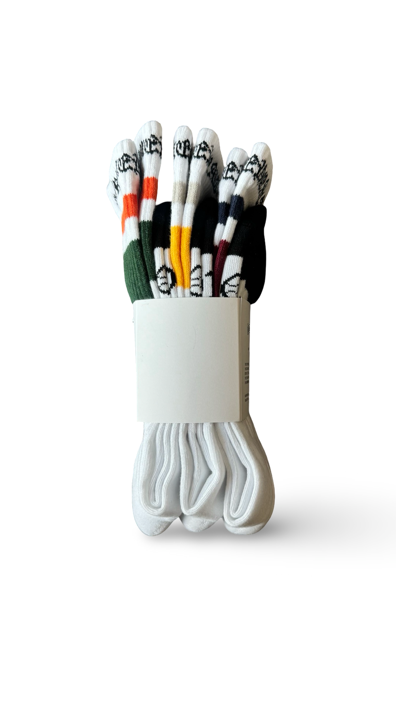 CHROME HEARTS MULTI COLOR STRIPED SOCKS 3PACK