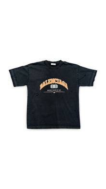 BALENCIAGA DISTRESSED LOGO TEE