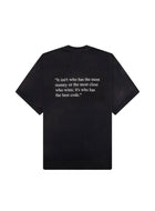 SATOSHI NAKAMOTO ‘BEST CODE’ TEE WASHED BLACK