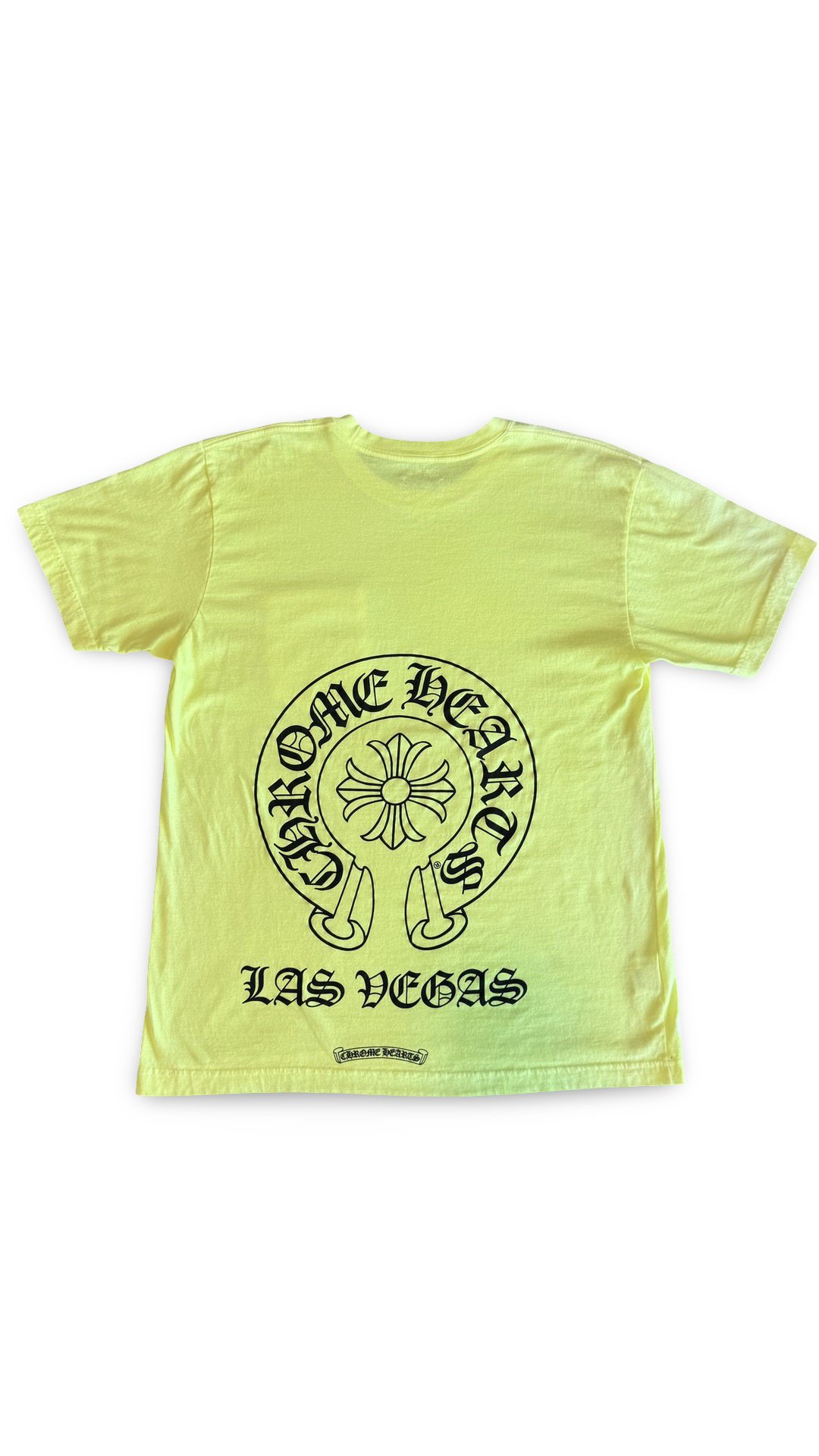 CHROME HEARTS LAS VEGAS NEON YELLOW POCKET TEE
