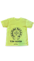 CHROME HEARTS LAS VEGAS NEON YELLOW POCKET TEE