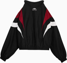 BALENCIAGA 3B SPORTS ICON OFF SHOULDER TRACK JACKET