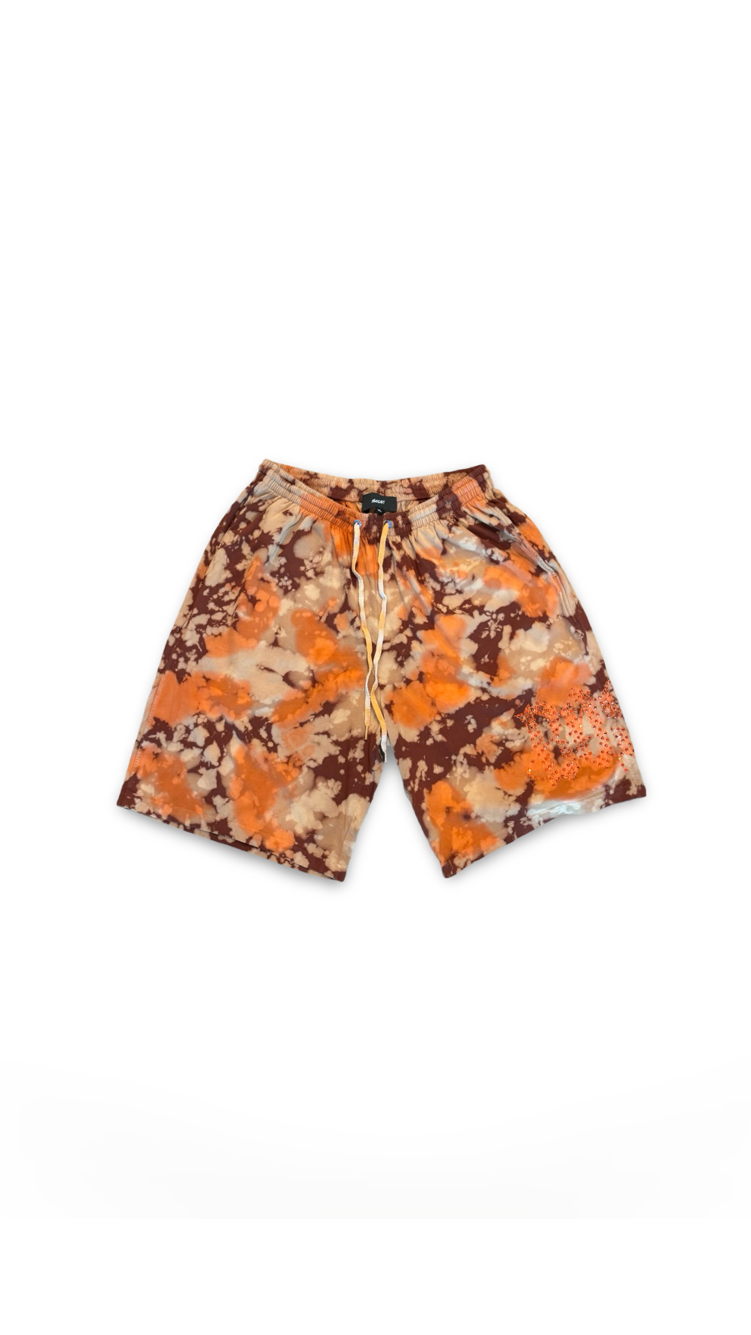 BOSSI RHINESTONE ORANGE/CAMO SHORTS