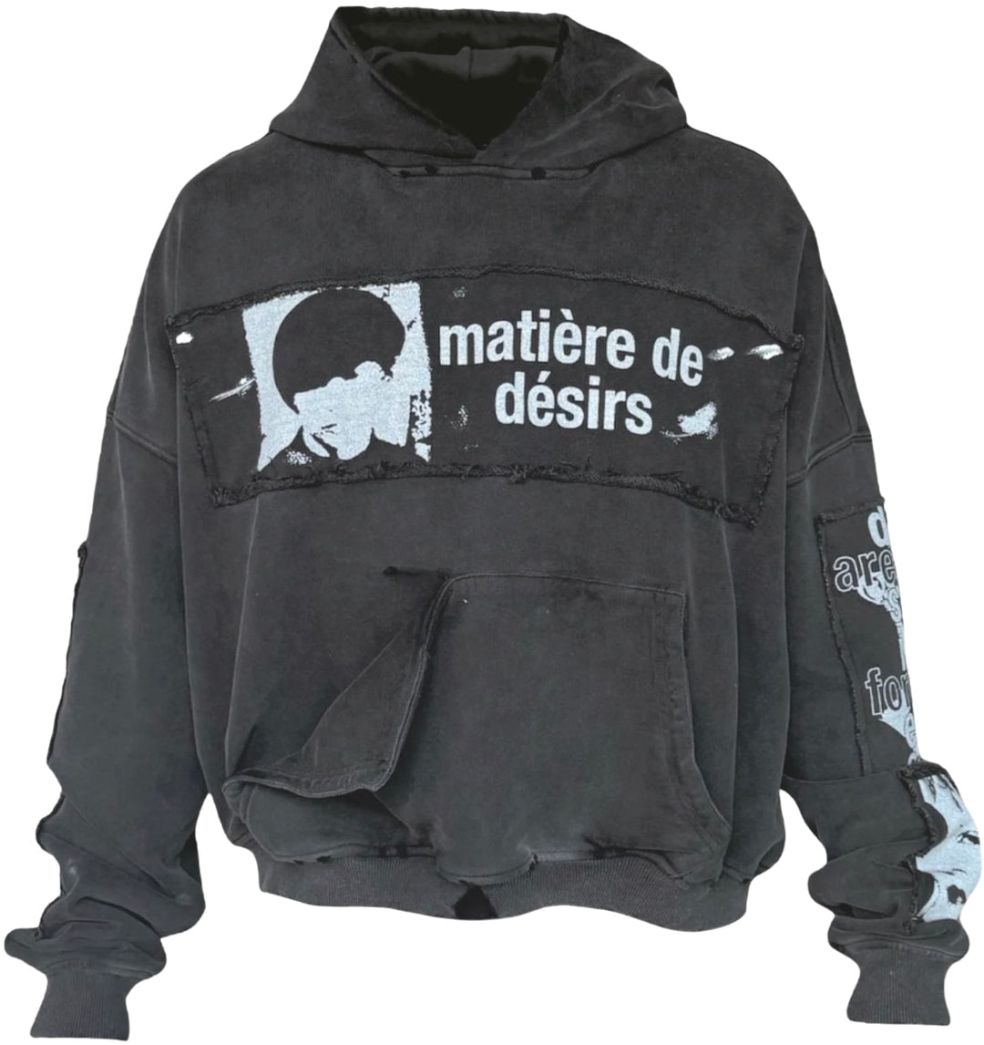 MATIÈRE DE DÈSIRS 'WASHED BLACK' ENCORE HOODIE