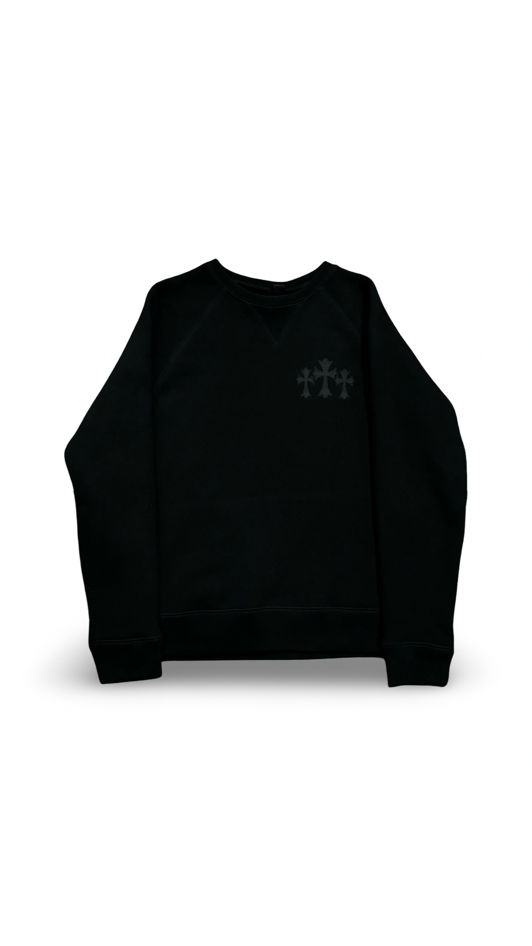 CHROME HEARTS 711 TRIPLE CROSS NYLON CH CREWNECK