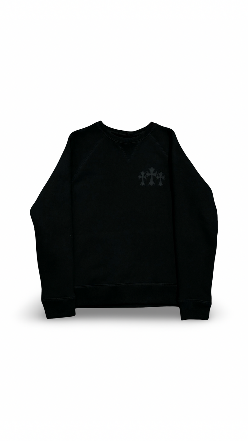 CHROME HEARTS 711 TRIPLE CROSS NYLON CH CREWNECK