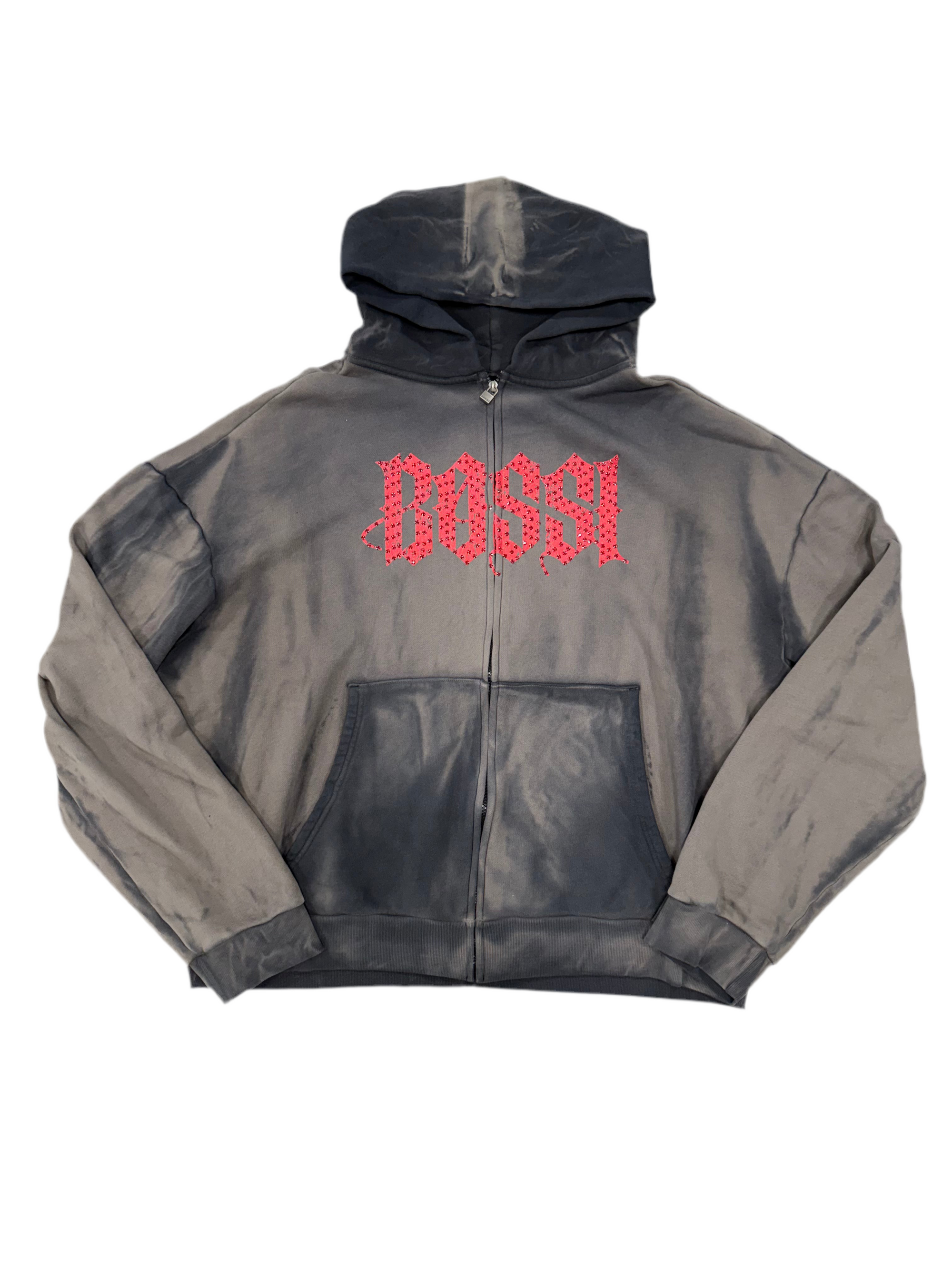 BOSSI BROWN/RED HOODIE