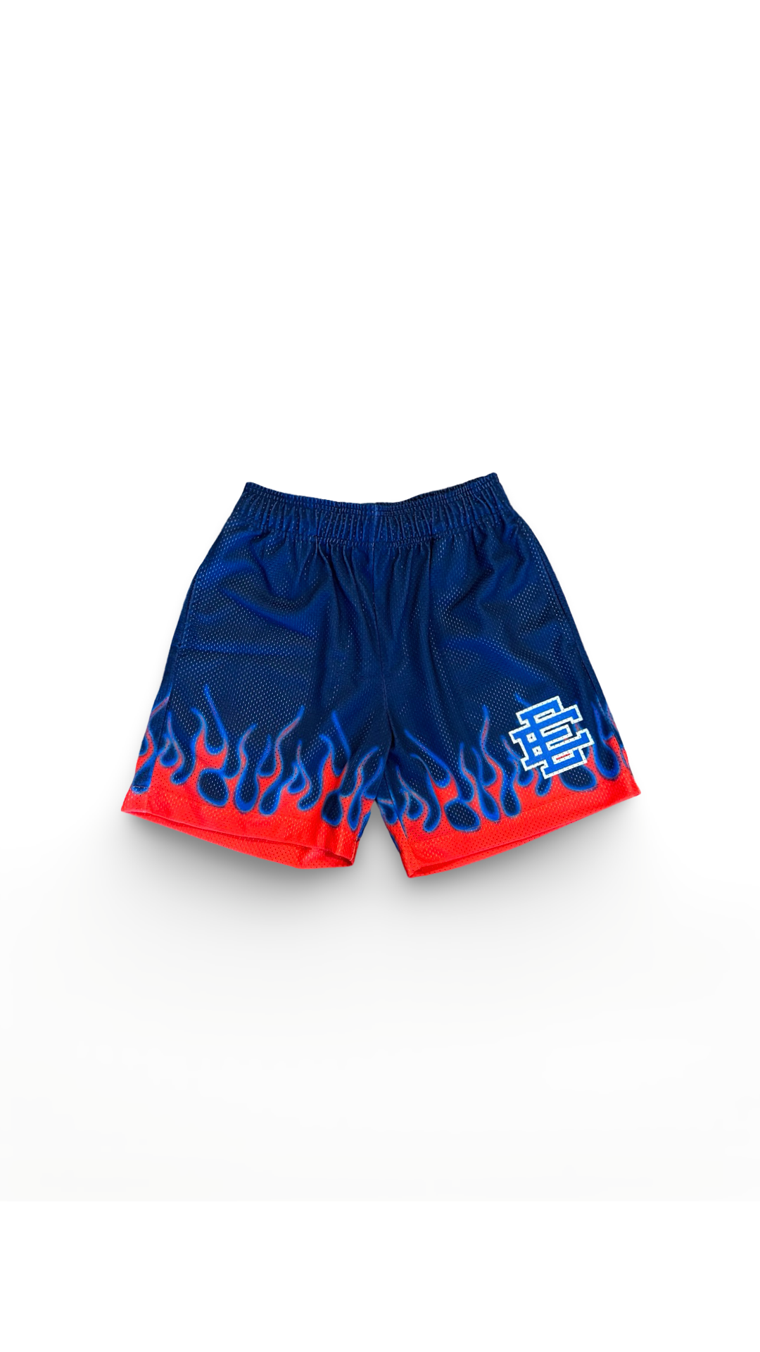 ERIC EMANUEL BASIC EE SHORTS NAVY/ RED FLAME