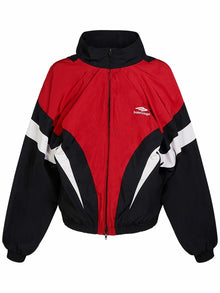 BALENCIAGA 3B SPORTS ICON OFF SHOULDER TRACK JACKET