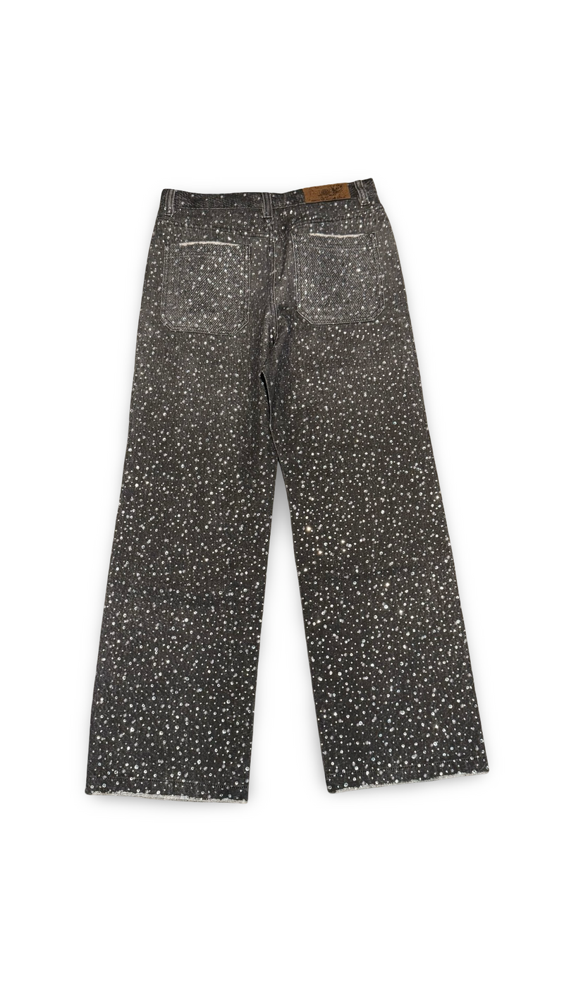 BIRTH OF ROYAL CHILD DIAMOND DENIM BLACK JEANS