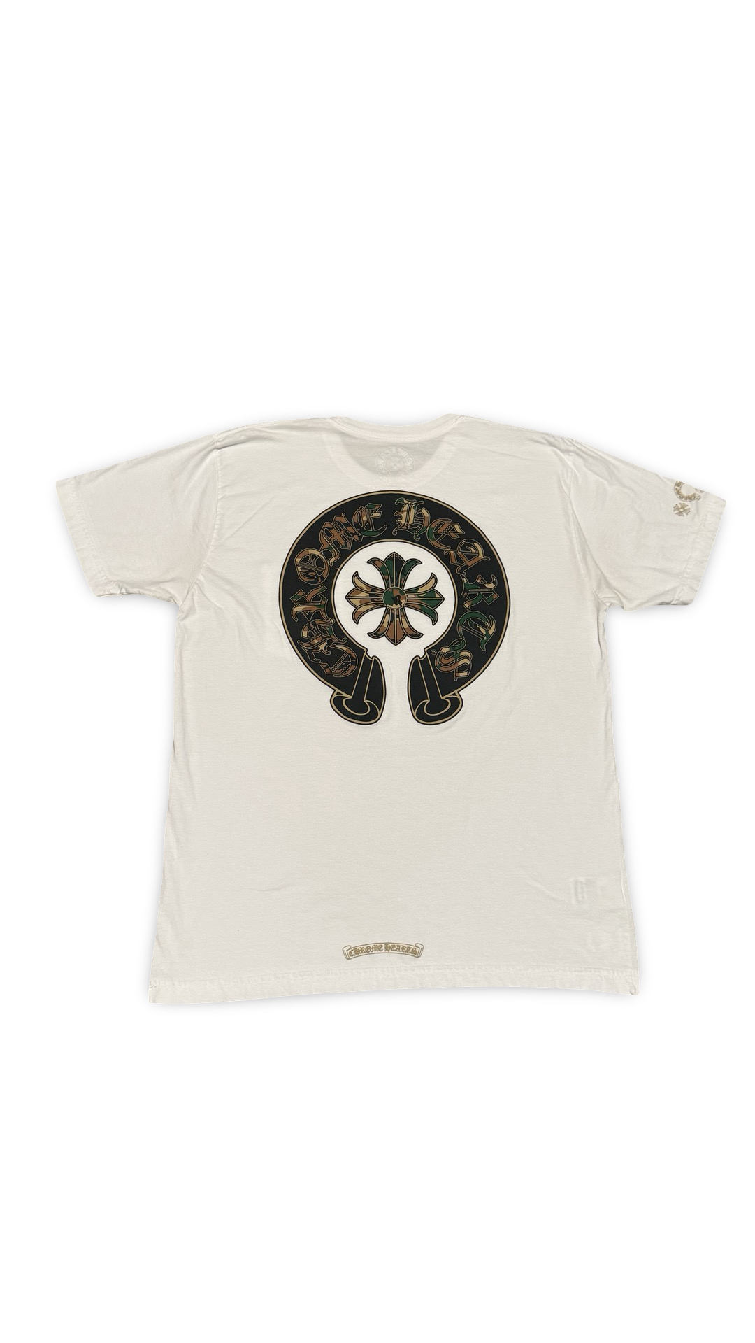 CHROME HEARTS CAMO HORSESHOE POCKET TEE